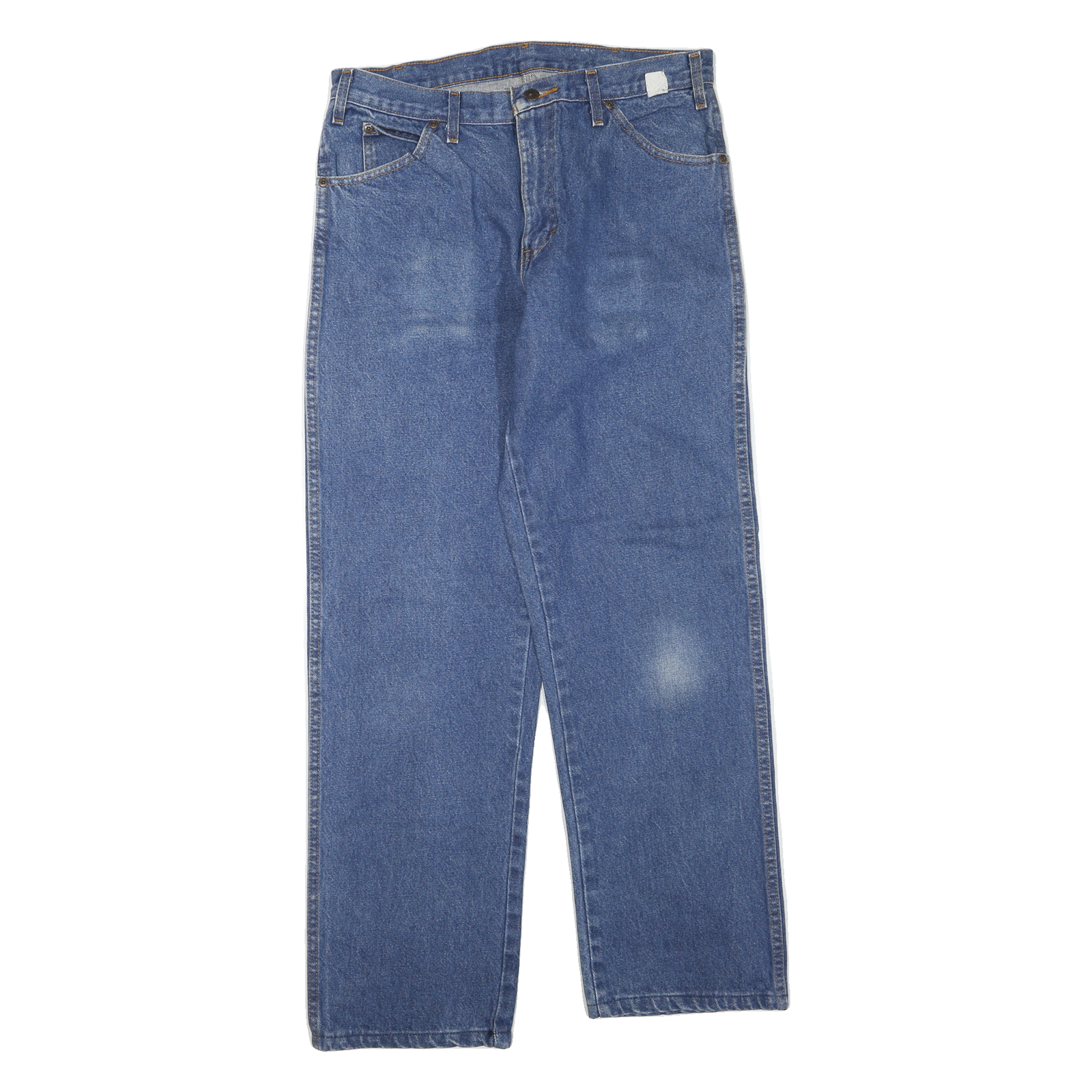 DICKIES Mens Jeans Blue Regular Straight Denim Medium W32 L30 Workwear Zip Refurbished - N/A refurbished available on Cerqular