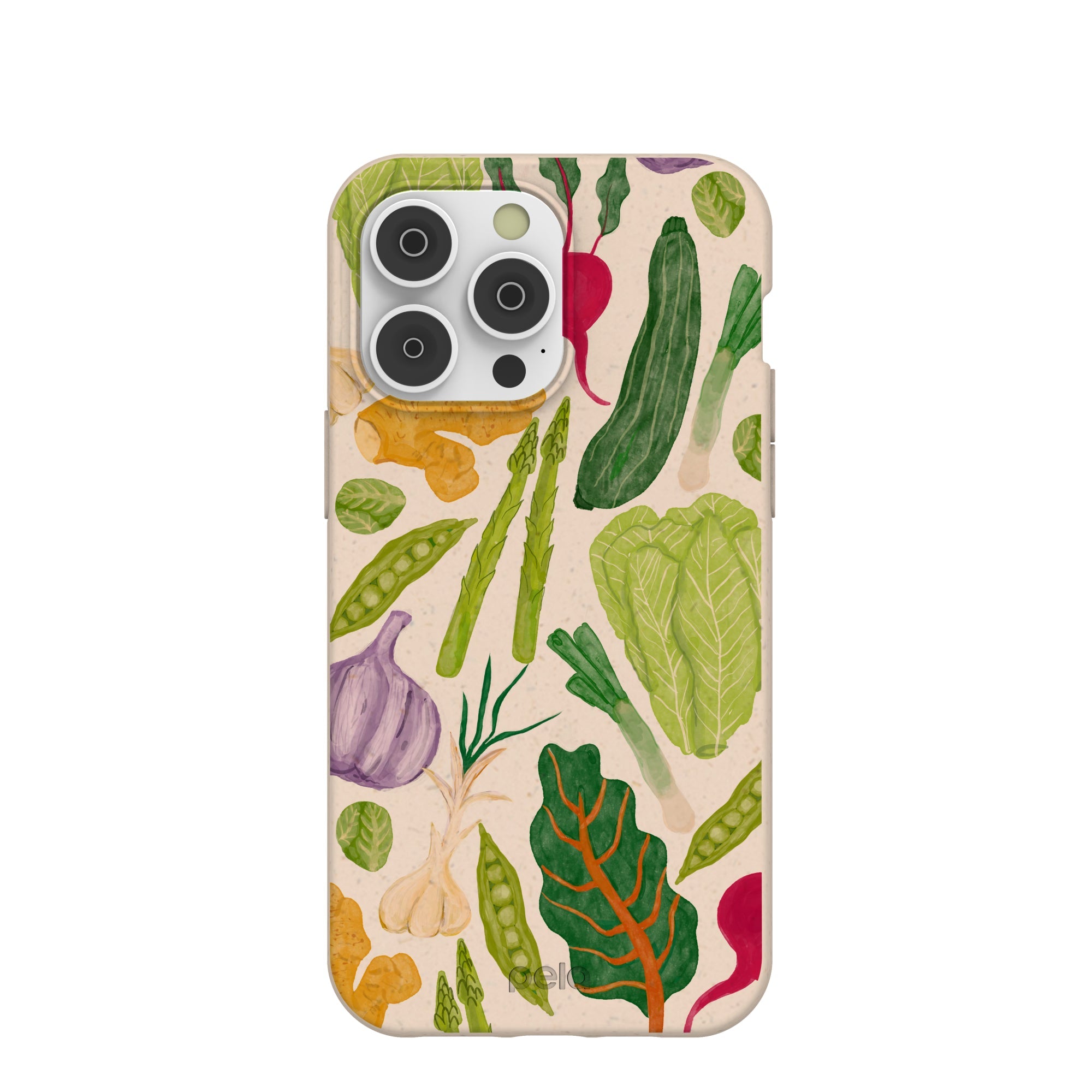Seashell Veggie Patch iPhone 14 Pro Max Case Refurbished - Pela Case refurbished available on Cerqular