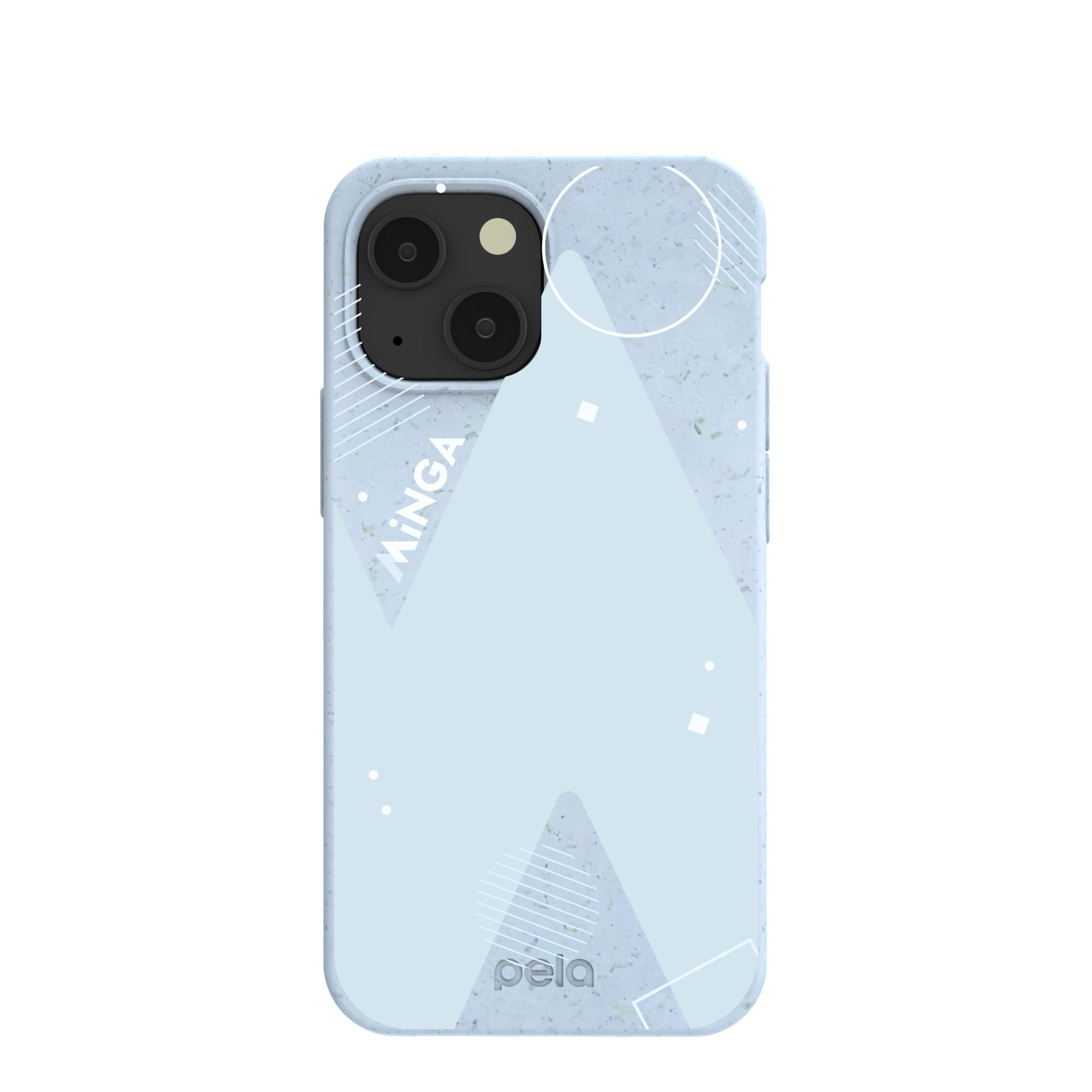 Powder Blue Minga Classic iPhone 13 Mini Case Refurbished - Pela Case refurbished available on Cerqular