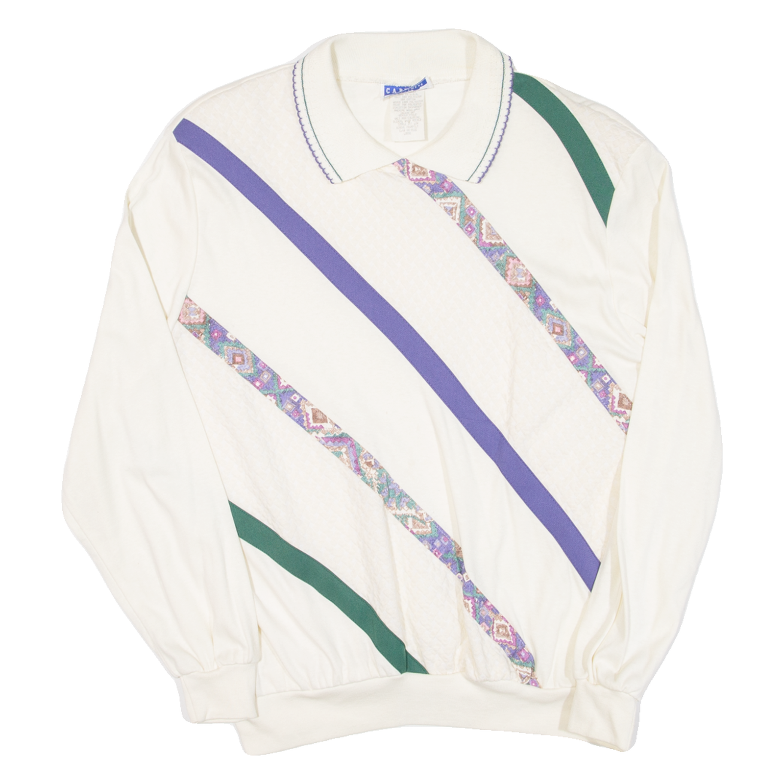 CAPE COD Womens Sweatshirt Cream Collared 90s L Refurbished - N/A refurbished available on Cerqular