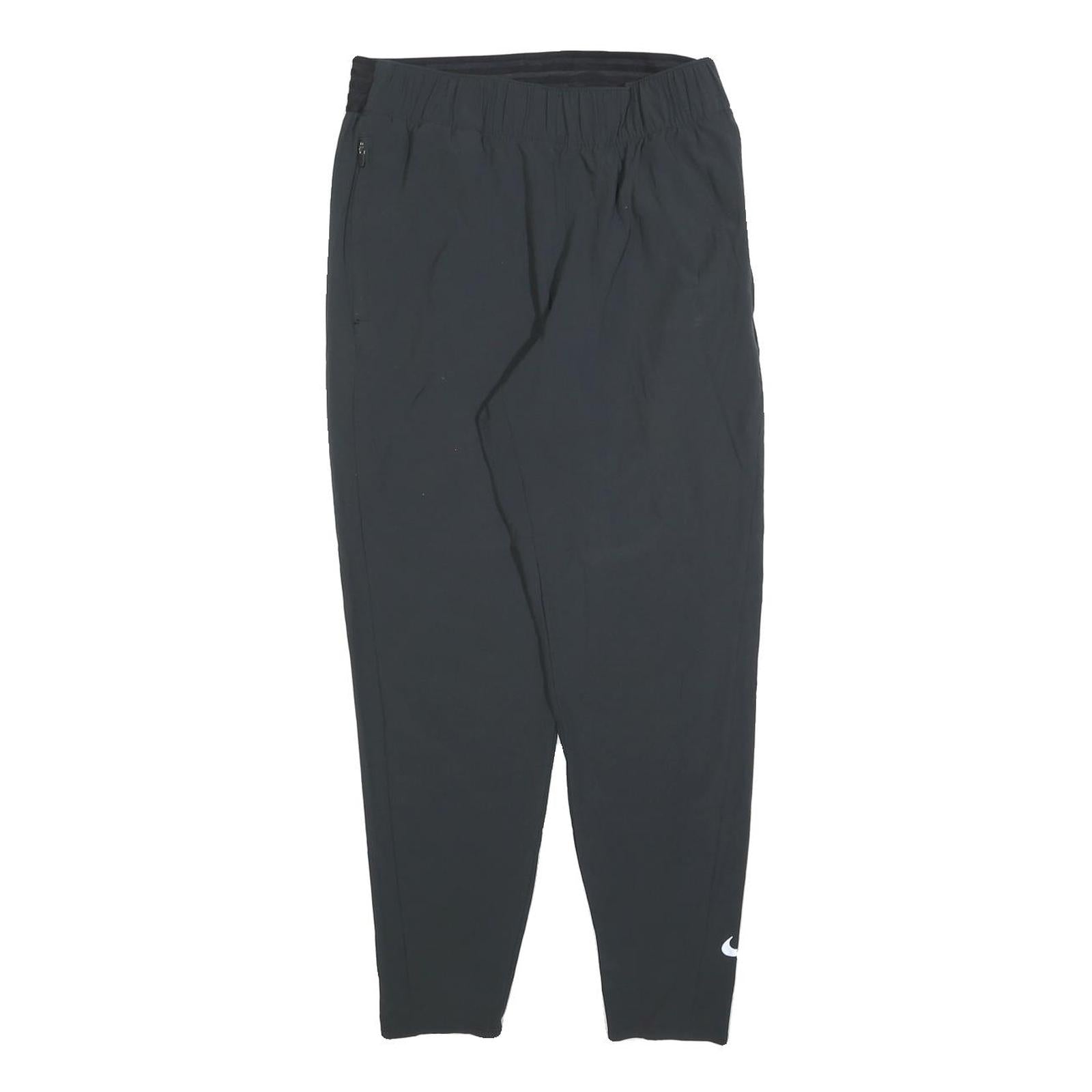 NIKE Mens Joggers Black S W26 L28 Slim Tapered Polyester Blend Sportswear Refurbished - N/A refurbished available on Cerqular