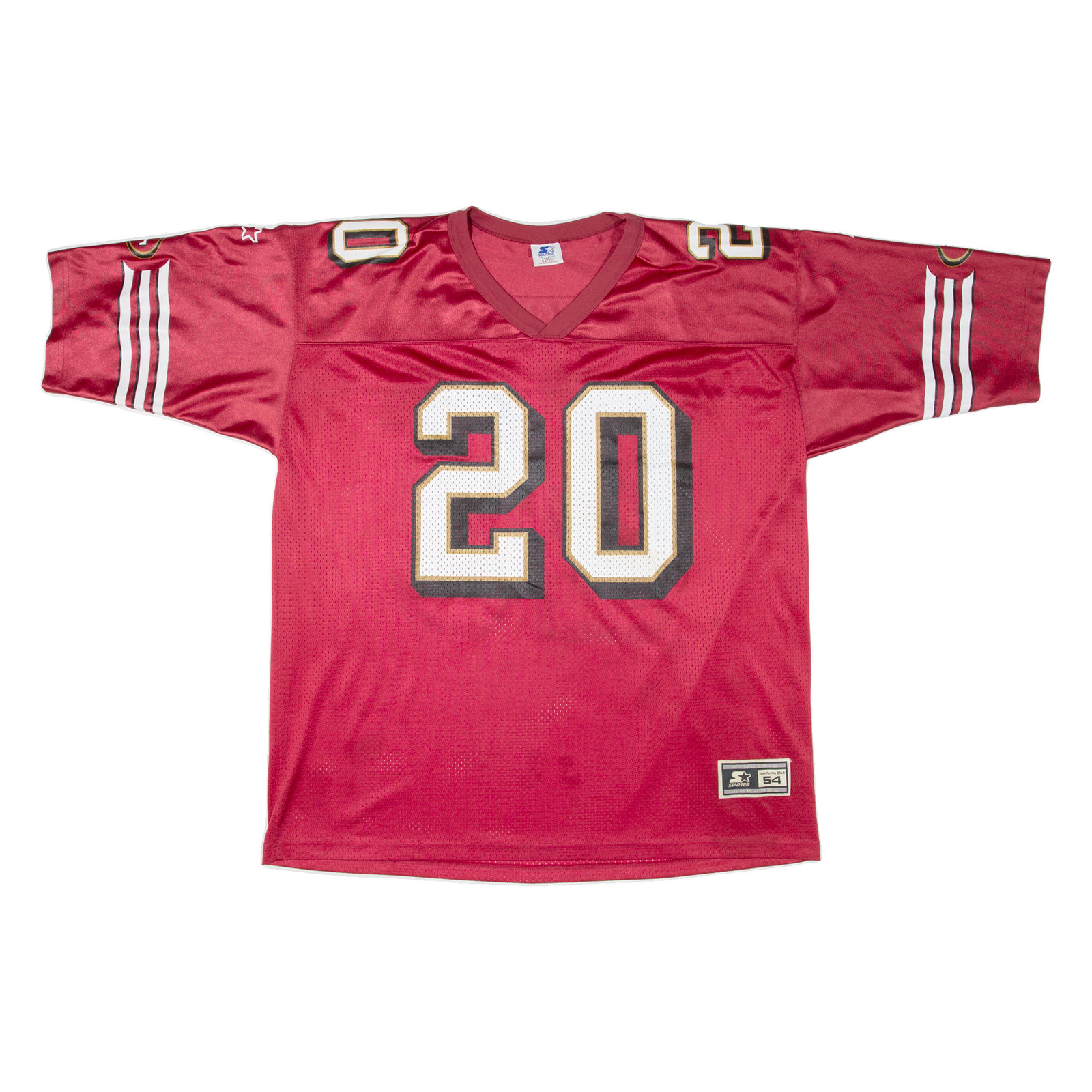 STARTER NFL San Francisco 49ERS Mens Jersey Maroon USA V-Neck Nylon 2XL Refurbished - N/A refurbished available on Cerqular