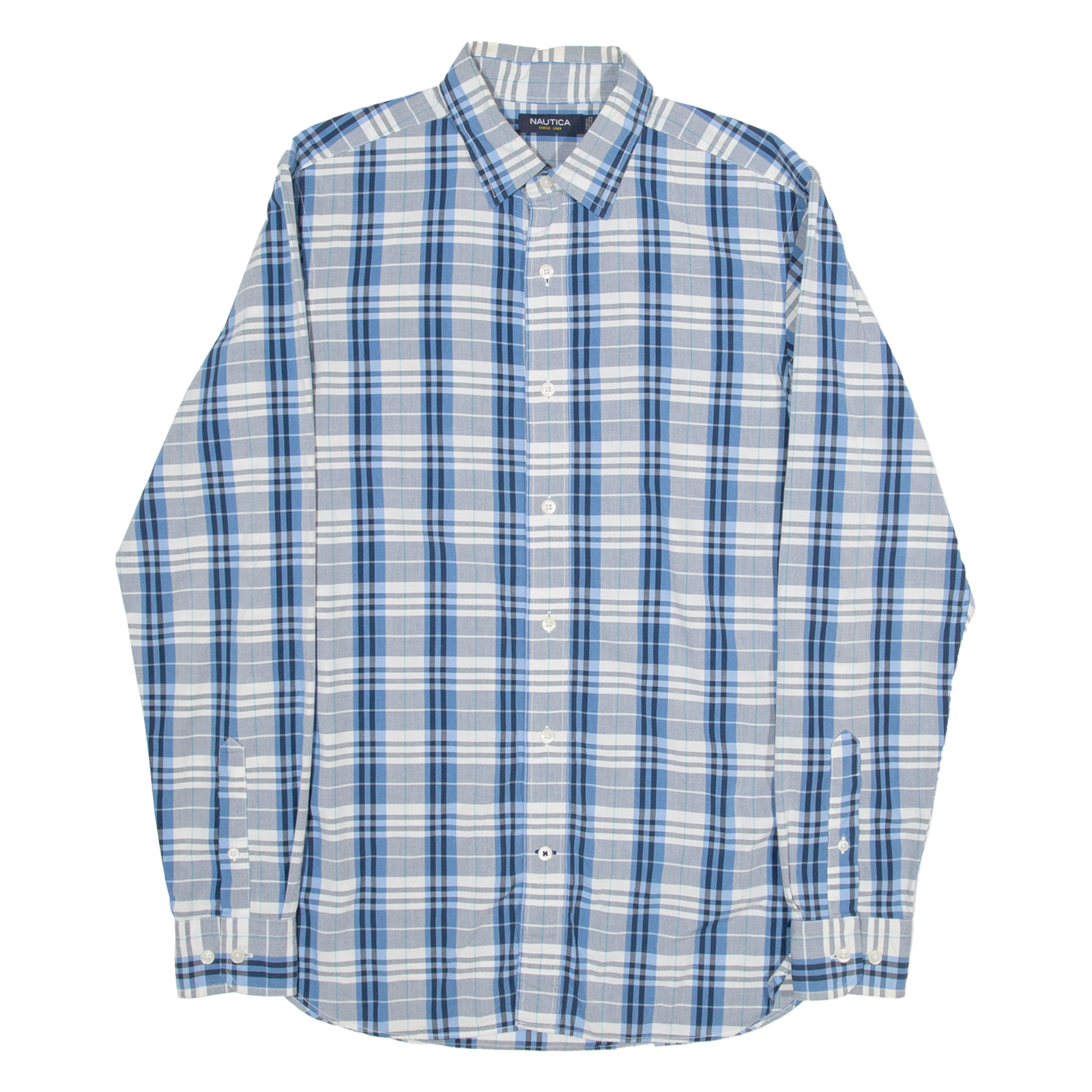 Buy NAUTICA Mens Shirt Blue 90s Check Long Sleeve S Refurbished - $23.39 NAUTICA Mens Shirt Blue 90s Check Long Sleeve S Refurbished - N/A refurbished available on Cerqular