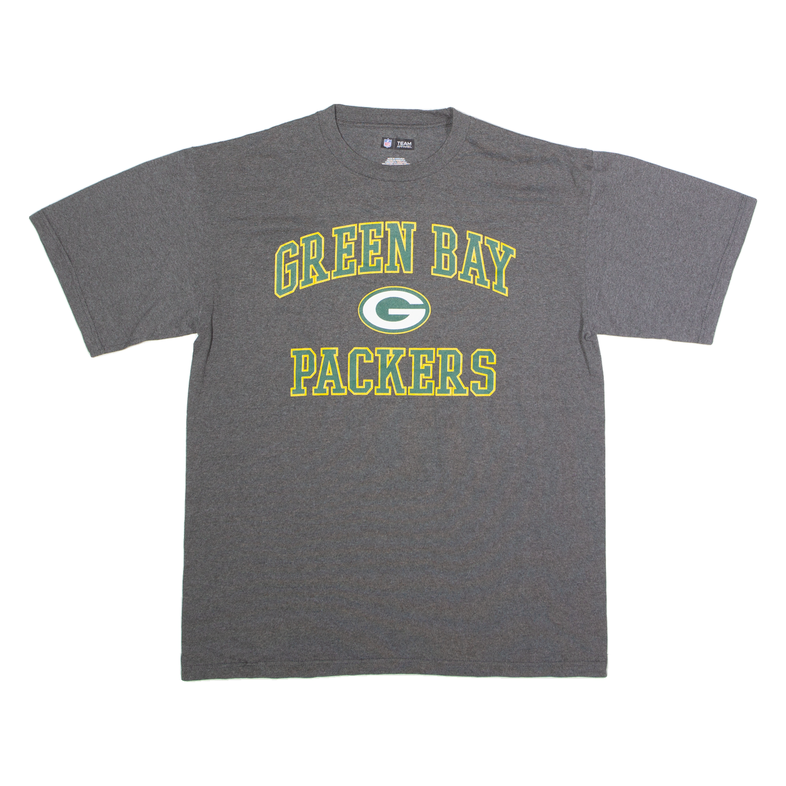 NFL Green Bay Packers Mens T-Shirt Grey USA Crew Neck L Refurbished - N/A refurbished available on Cerqular