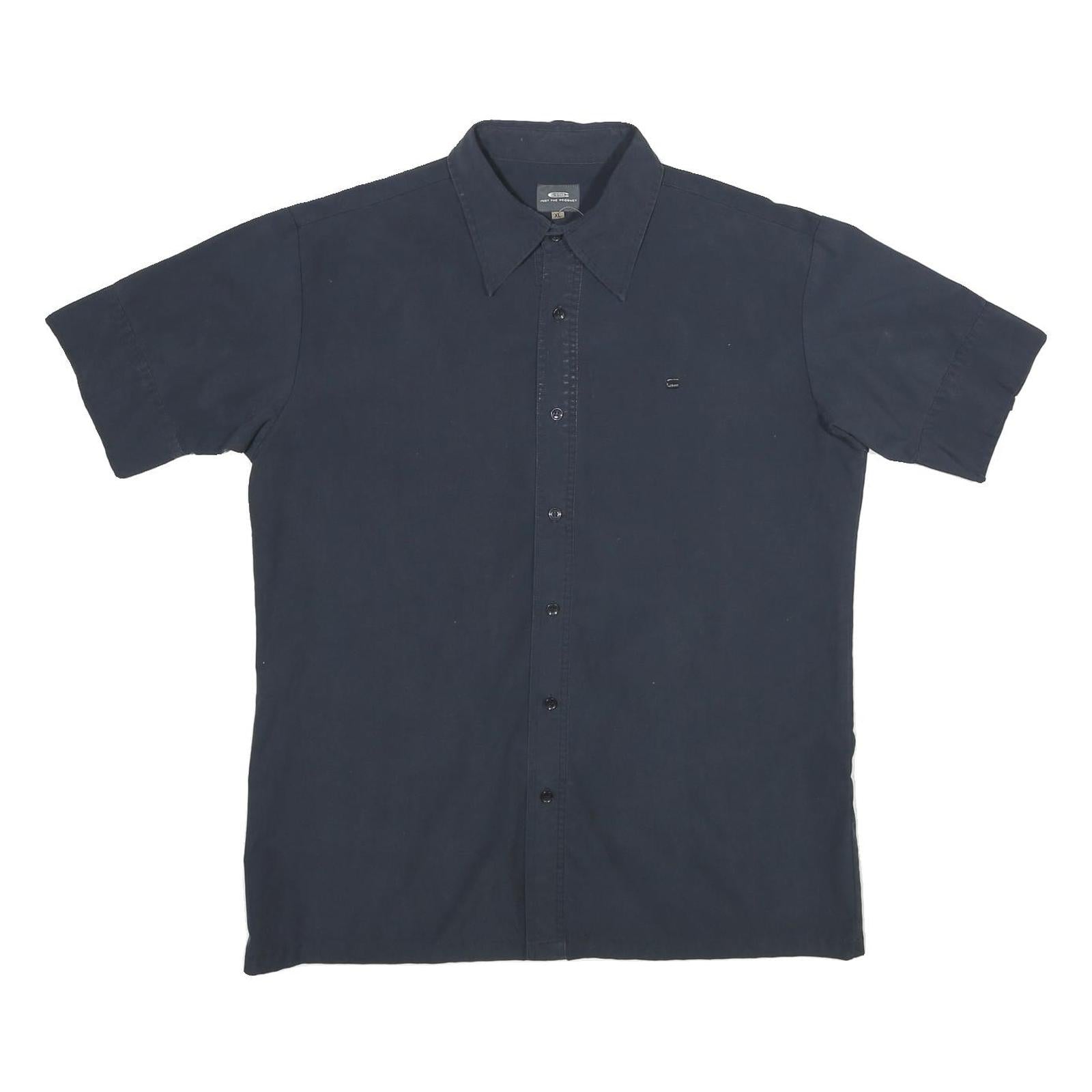 G-STAR Mens Black Plain Shirt XL Cotton Short Sleeve Casual Button Shirt Refurbished - N/A refurbished available on Cerqular