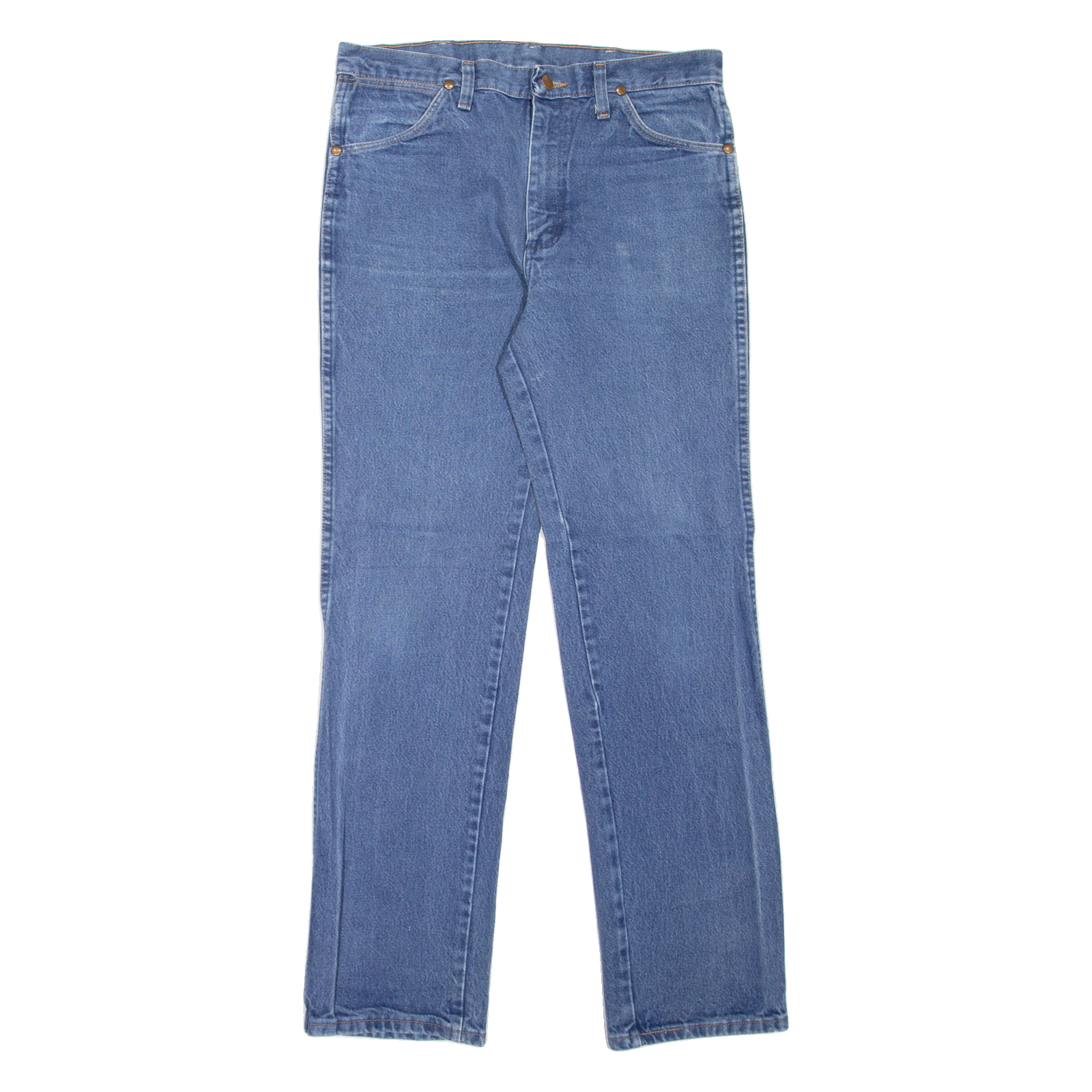 WRANGLER Mens Jeans Blue Regular Straight W31 L32 Refurbished - N/A refurbished available on Cerqular