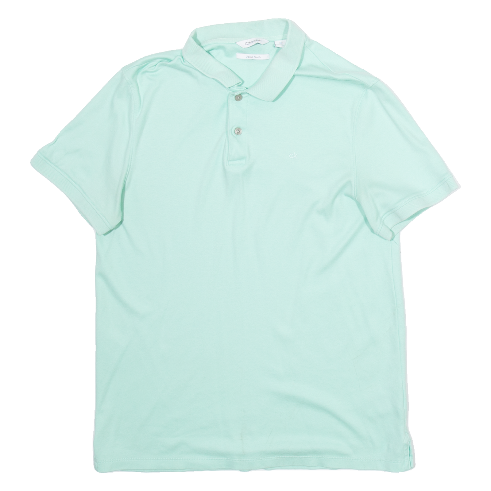 CALVIN KLEIN Mens Polo Shirt Green M Refurbished - N/A refurbished available on Cerqular