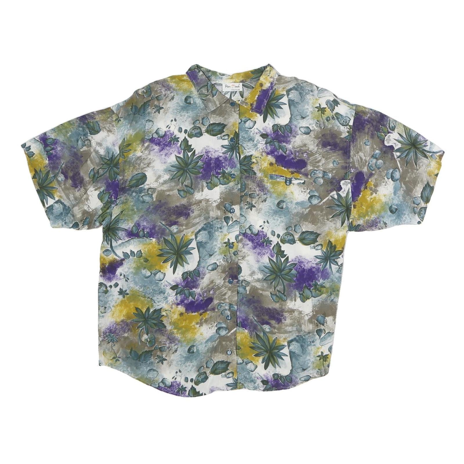 Buy PIERRE FRANCLE Womens White Green Purple Yellow Abstract Print Shirt M Refurbished - $19.49 PIERRE FRANCLE Womens White Green Purple Yellow Abstract Print Shirt M Refurbished - N/A refurbished available on Cerqular