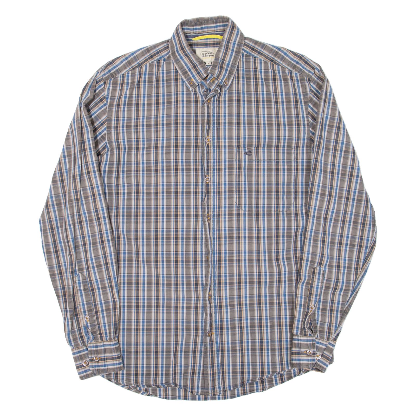 CAMEL ACTIVE Mens Shirt Blue Check Long Sleeve S Refurbished - N/A refurbished available on Cerqular