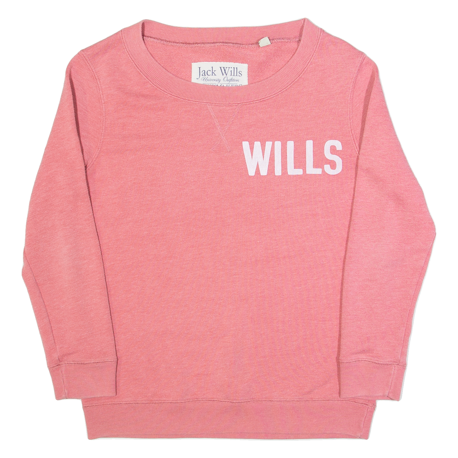 JACK WILLS Womens Sweatshirt Pink UK 8 Refurbished - N/A refurbished available on Cerqular