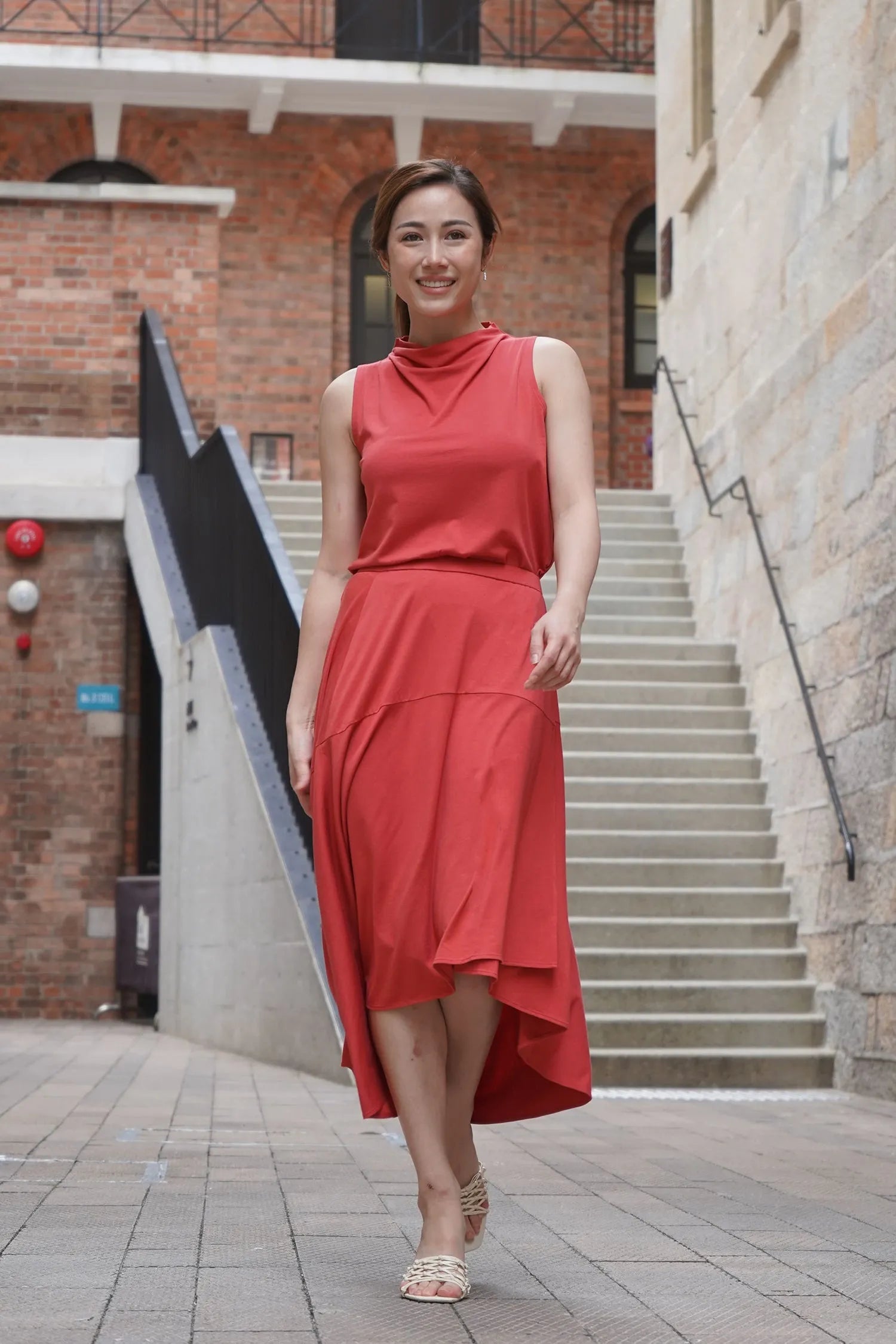 Pull-on Midi Wrap Skirt - Hibiscus | Size: M Refurbished - N/A refurbished available on Cerqular