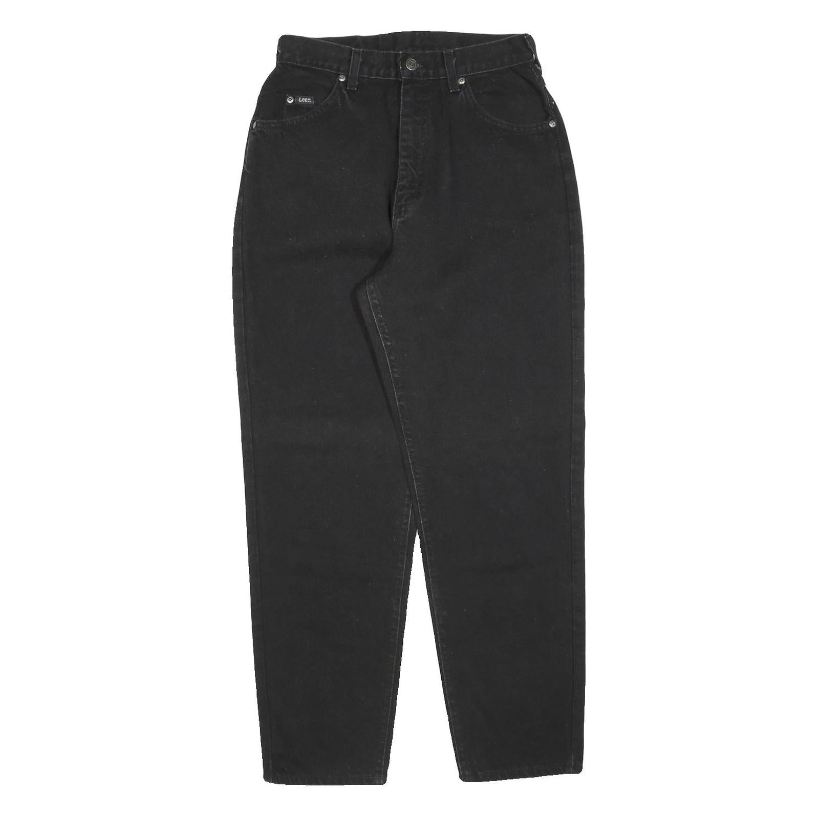 LEE Womens Black Relaxed Straight Denim Medium W26 L30 Comfortable Zip Jeans Refurbished - N/A refurbished available on Cerqular