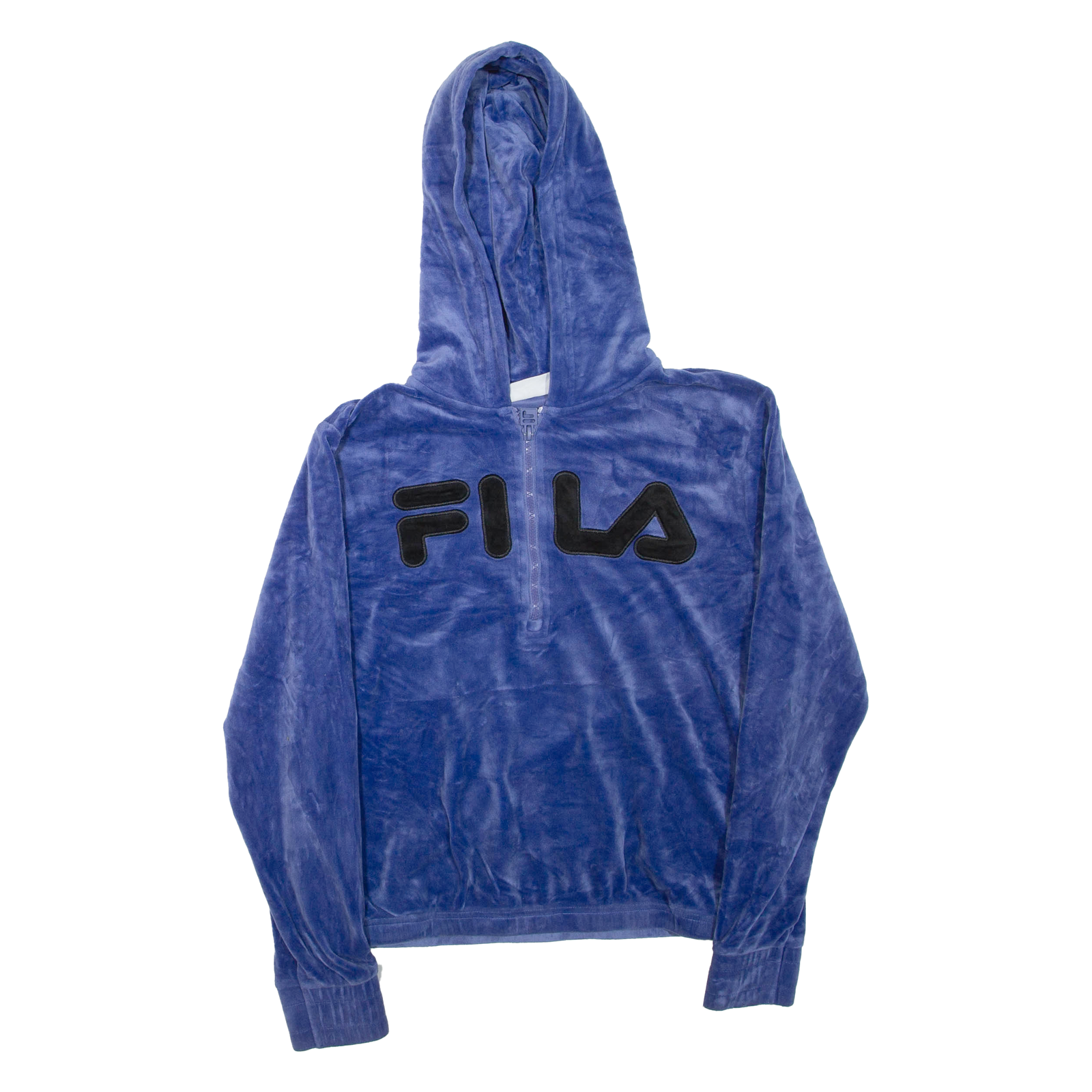 FILA Velour Womens Blue Hoodie S Refurbished - N/A refurbished available on Cerqular
