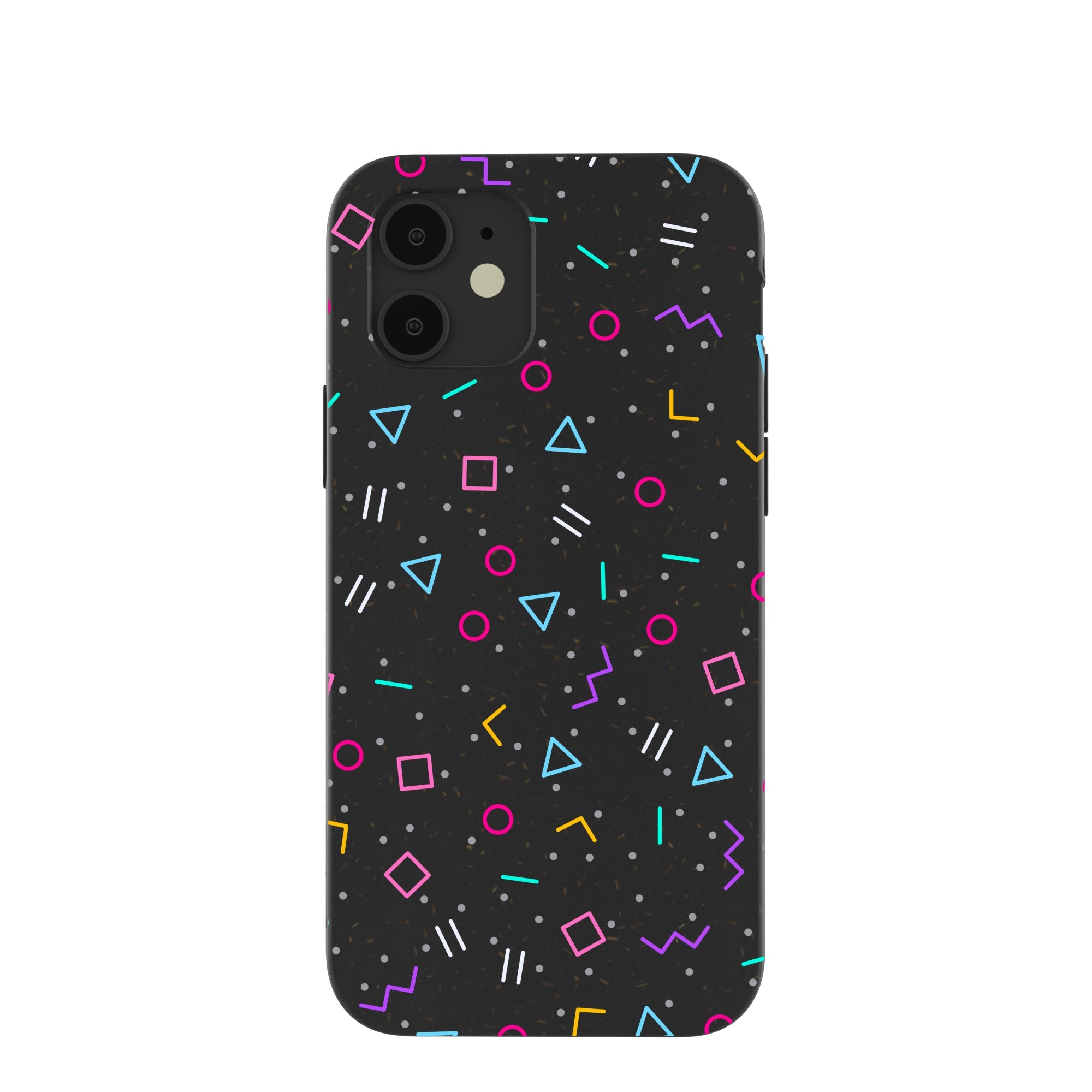 Black Neon Nostalgia iPhone 12/ iPhone 12 Pro Case Refurbished - Pela Case refurbished available on Cerqular