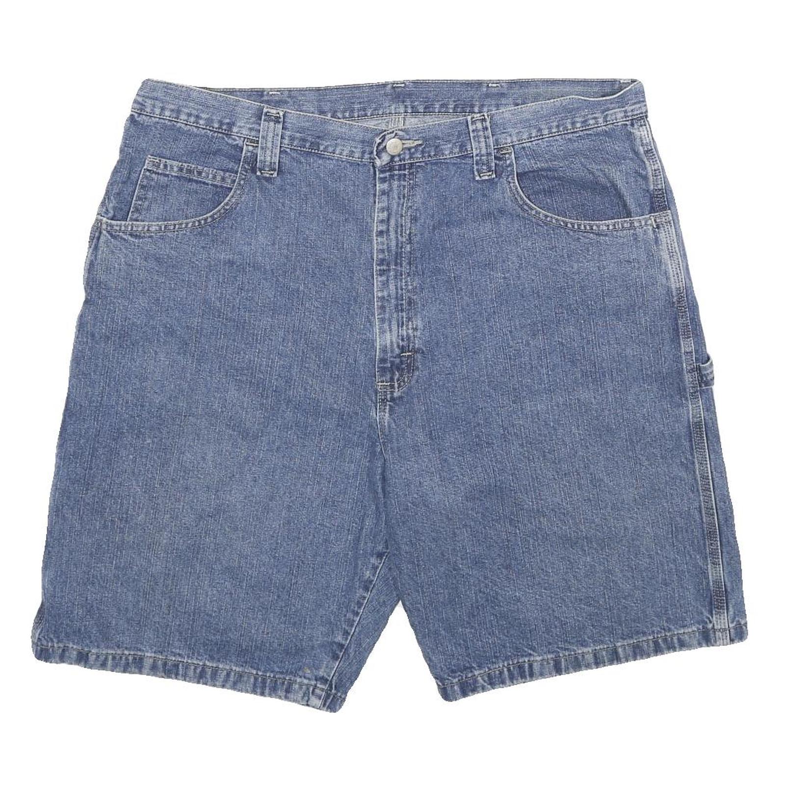 WRANGLER Mens Denim Blue Casual Shorts XL W38 Cotton Relaxed Fit Refurbished - N/A refurbished available on Cerqular