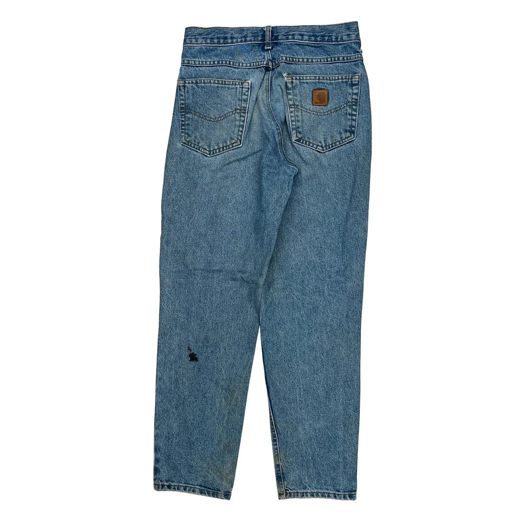 Carhartt Jeans - 30W 30L Blue Cotton Refurbished - Thrifted (note: this is a term often used to describe second- refurbished available on Cerqular