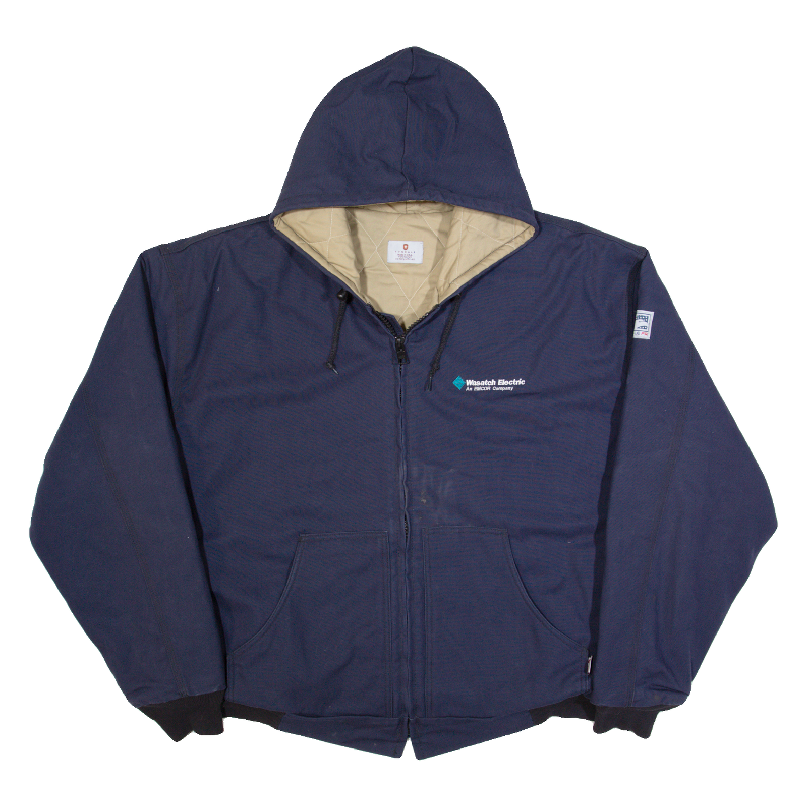 TYNDALE Mens Workwear Jacket Blue Hooded XL Refurbished - N/A refurbished available on Cerqular