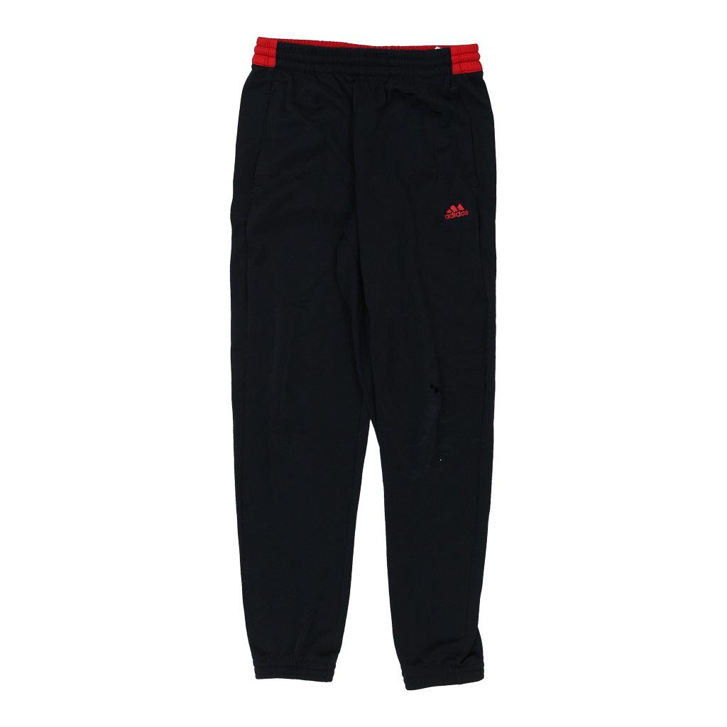 Age 11-12 Adidas Tracksuit - Medium Black Polyester Refurbished - Thrifted (note: this is a term often used to describe second- refurbished available on Cerqular