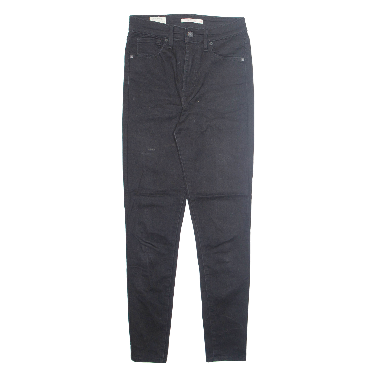 LEVI'S Mile High Super Womens Jeans Black Slim Skinny W28 L30 Refurbished - N/A refurbished available on Cerqular