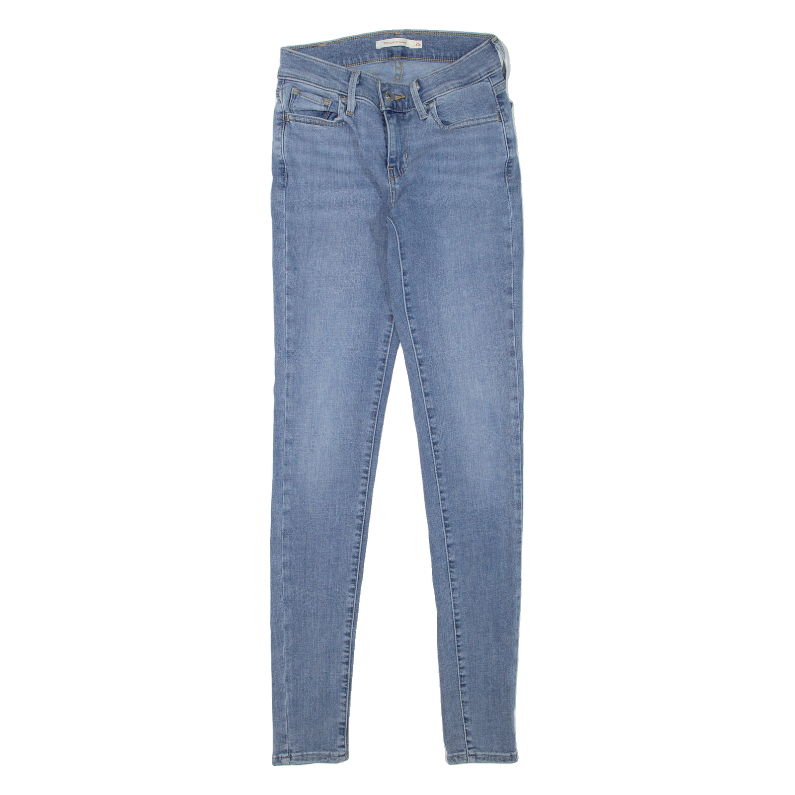LEVI'S 710 Womens Jeans Blue Slim Skinny W22 L30 Refurbished - N/A refurbished available on Cerqular