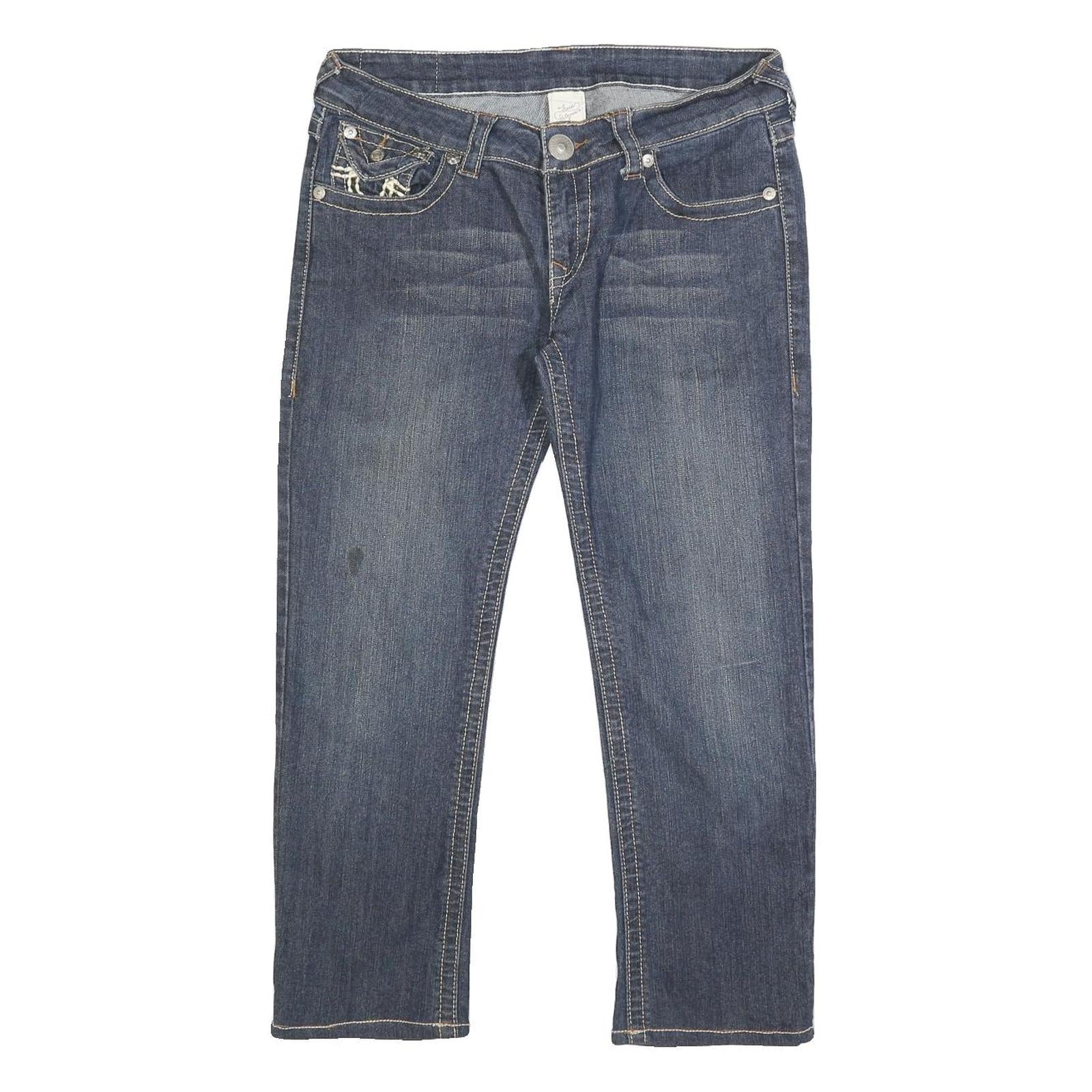 TRUE RELIGION Womens Jeans Blue Regular Straight Denim Medium W30 L25 Authentic Refurbished - N/A refurbished available on Cerqular