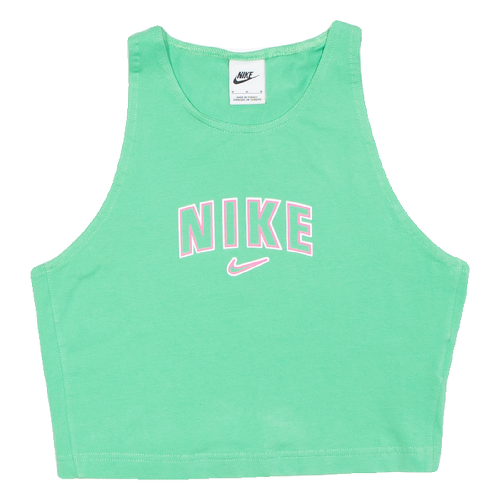 NIKE Cropped Womens Vest Green Sleeveless M Refurbished - N/A refurbished available on Cerqular