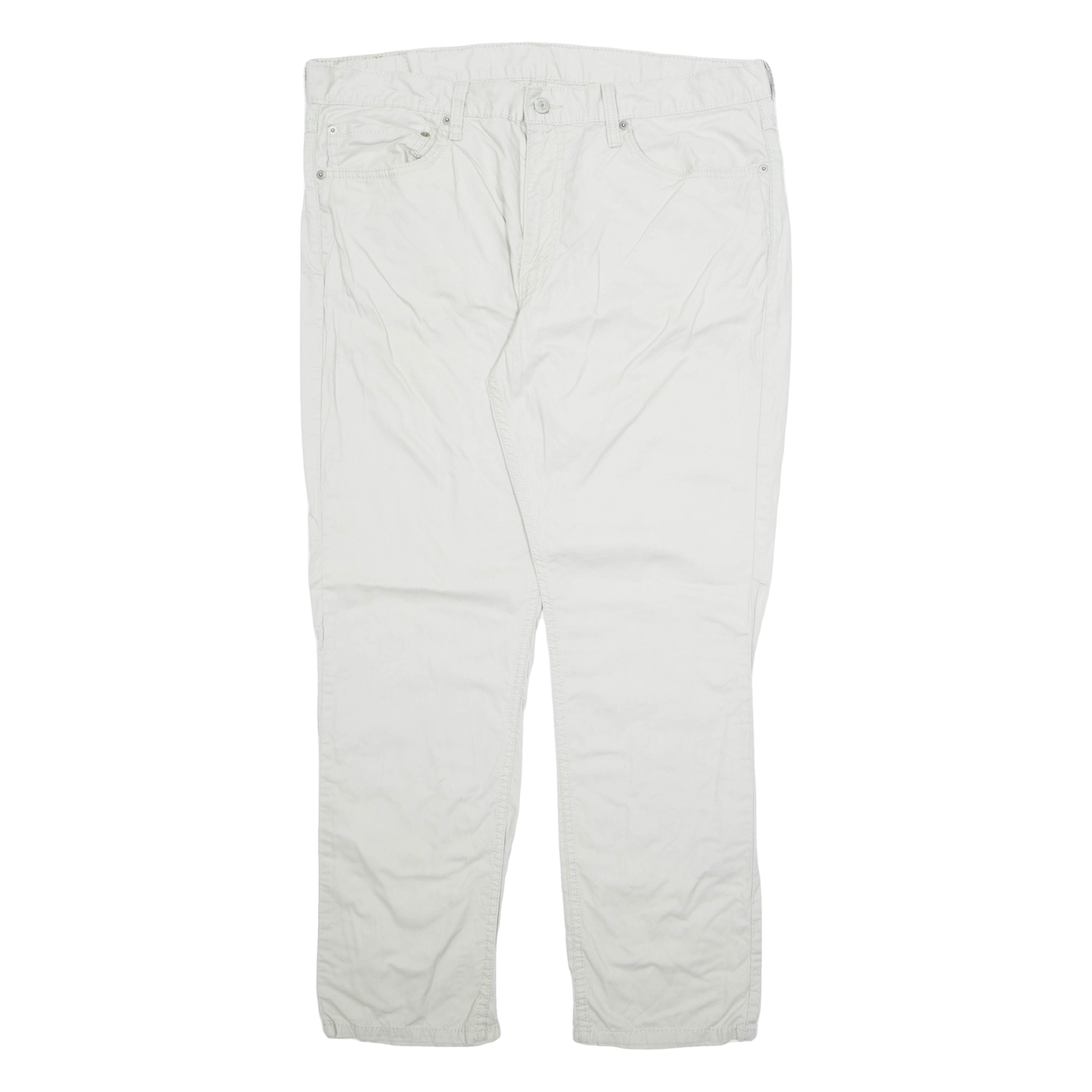 LEVI'S Mens Trousers Cream Regular Tapered W38 L30 Refurbished - N/A refurbished available on Cerqular