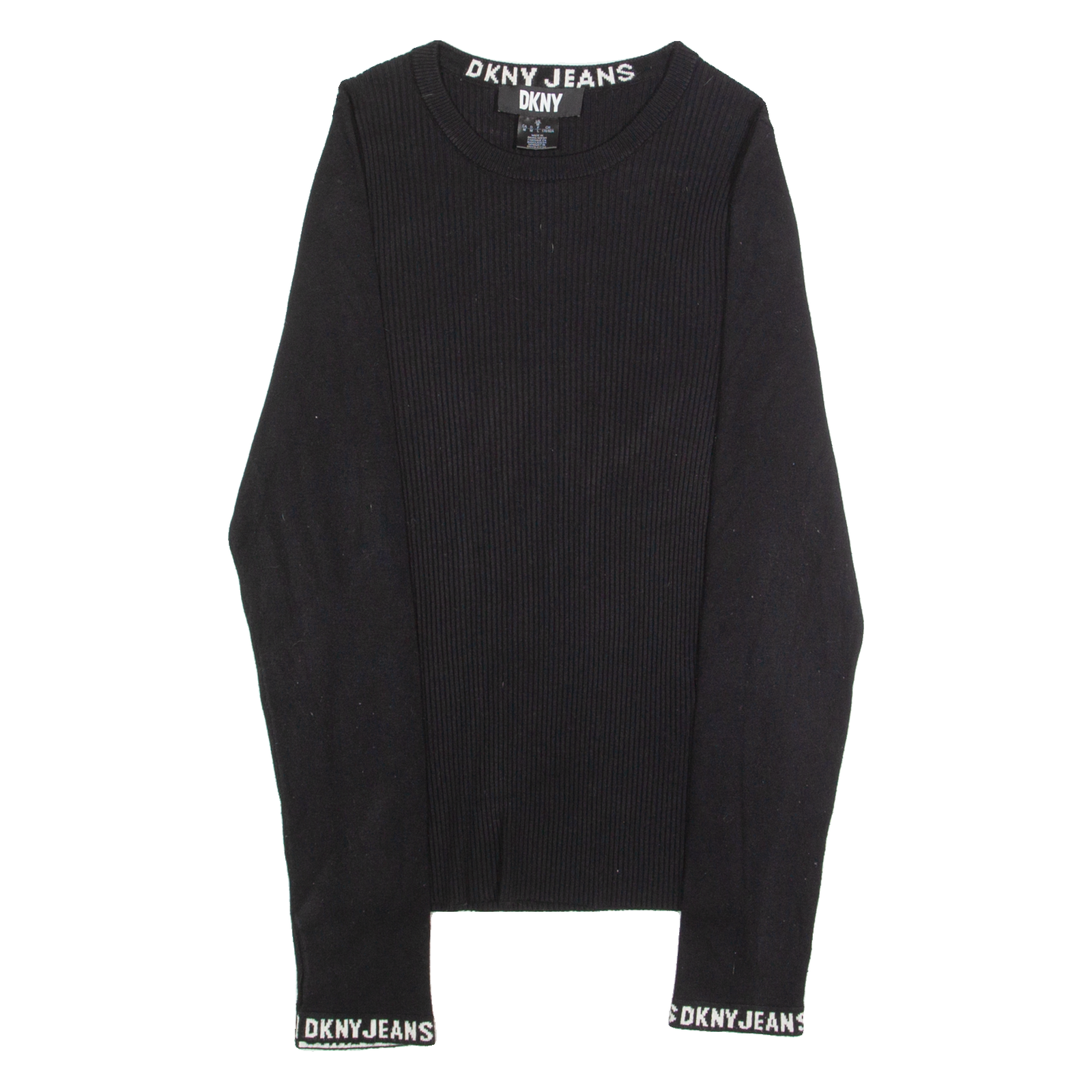 DKNY Womens Jumper Black Tight Knit M Refurbished - N/A refurbished available on Cerqular