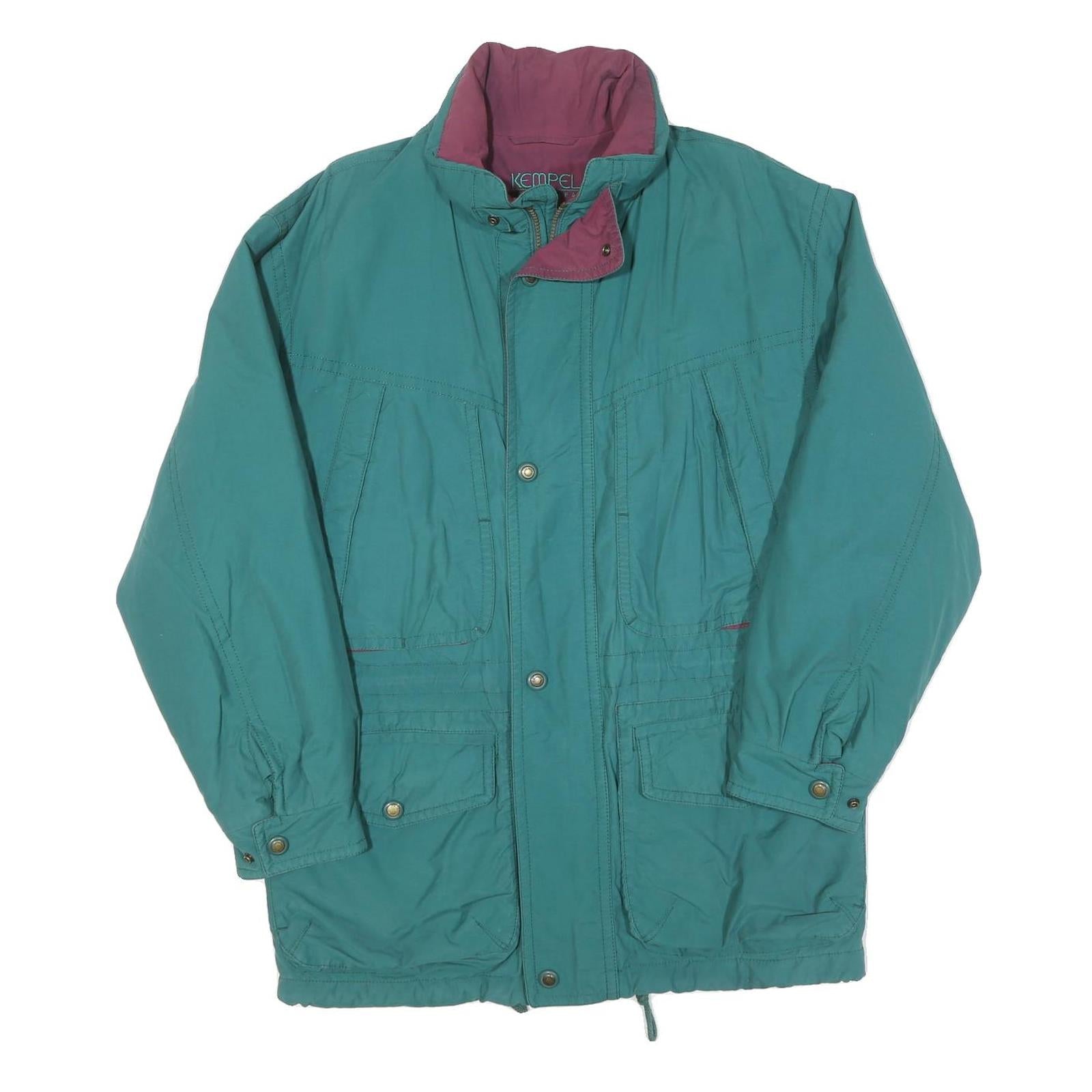 Womens Green & Purple Plain Zip Jacket L Polyester Blend Lightweight Casual Refurbished - N/A refurbished available on Cerqular