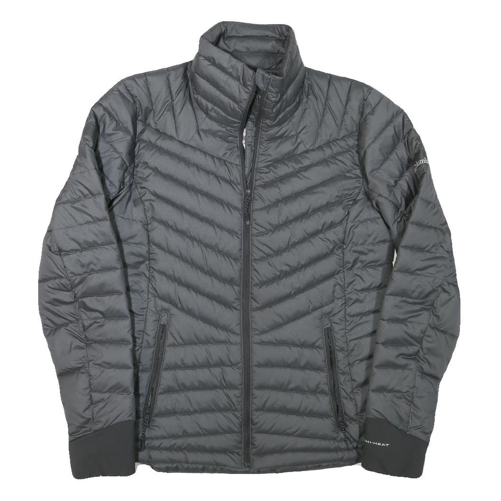 COLUMBIA Womens Black Outdoor Jacket L Polyester Blend Quilted Zip Pockets Refurbished - N/A refurbished available on Cerqular