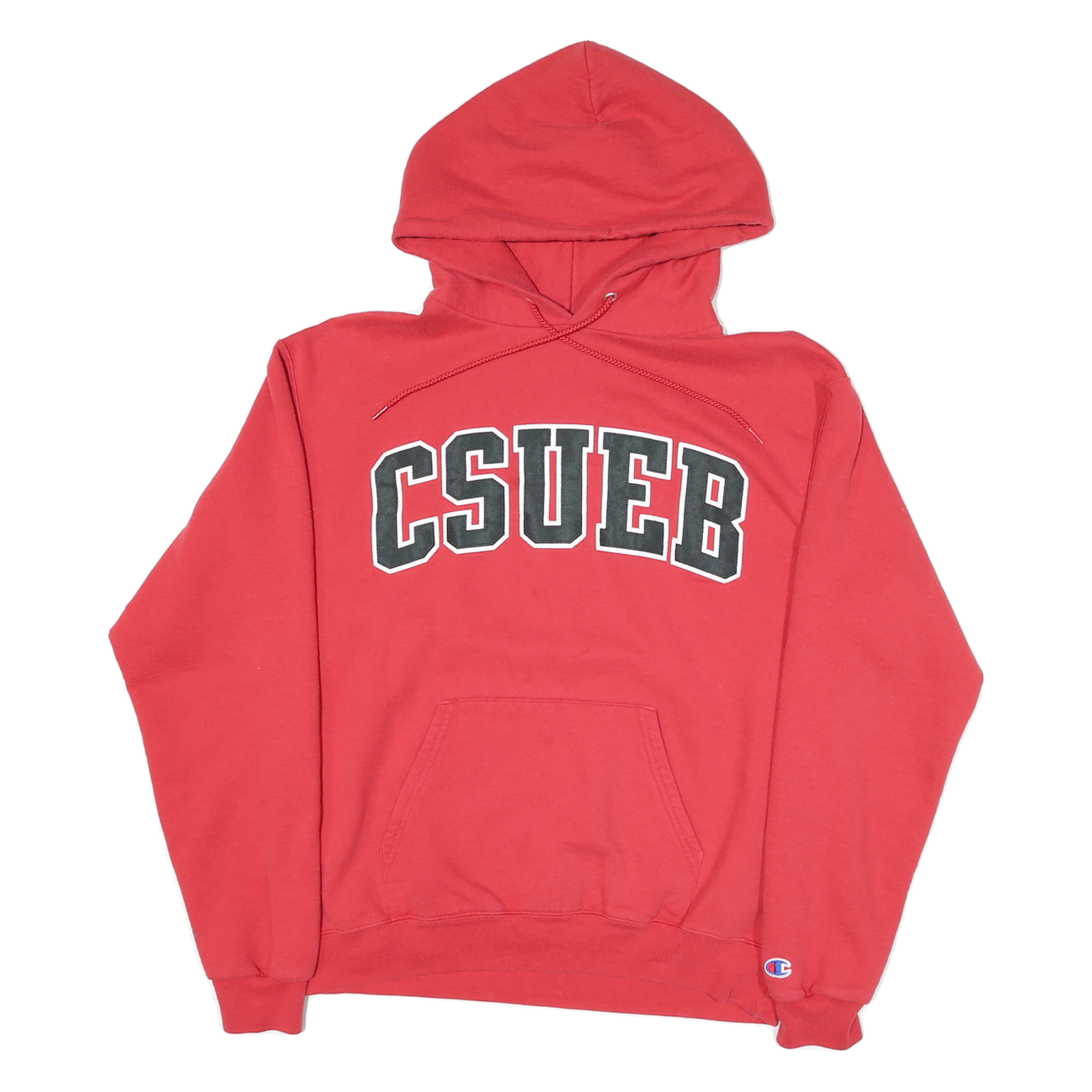 CHAMPION Mens Red CSUEB Pullover Hoodie M Cotton Blend Casual Sportswear Refurbished - N/A refurbished available on Cerqular
