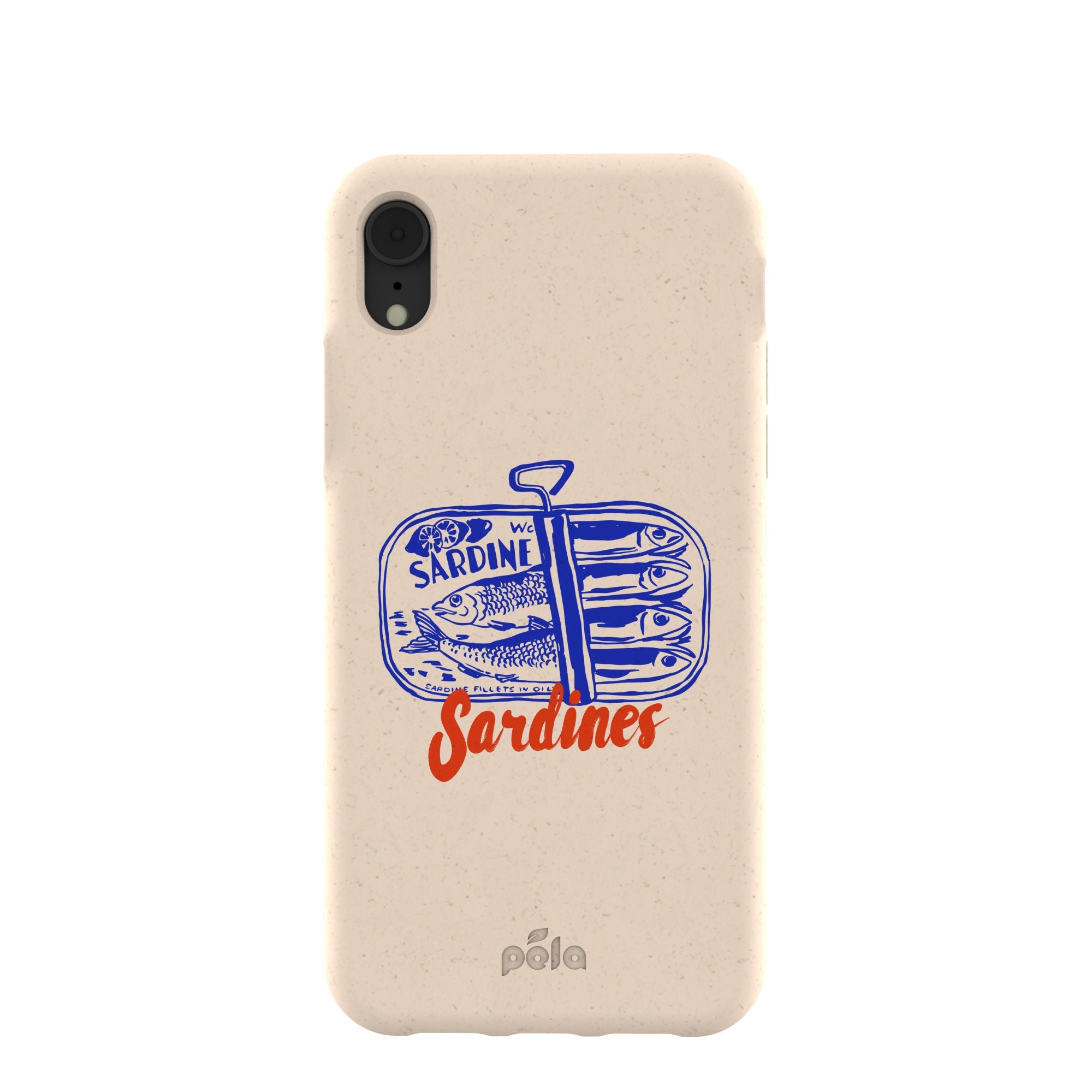 Seashell Sardines iPhone XR Case Refurbished - Pela Case refurbished available on Cerqular