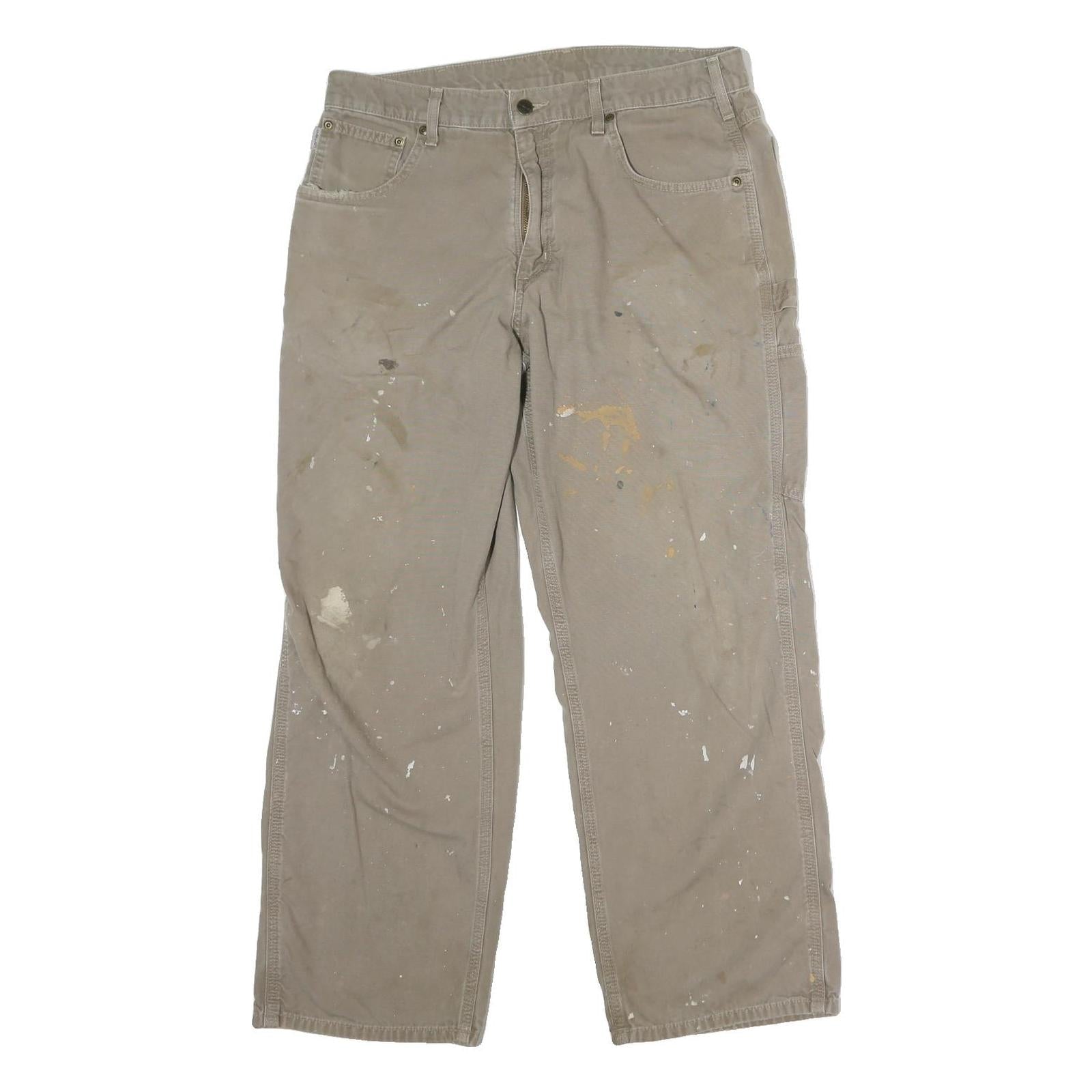 Buy CARHARTT Mens Regular Cotton Jeans Beige W36 L30 Workwear Durable Zip Closure Refurbished - $40.29 CARHARTT Mens Regular Cotton Jeans Beige W36 L30 Workwear Durable Zip Closure Refurbished - N/A refurbished available on Cerqular