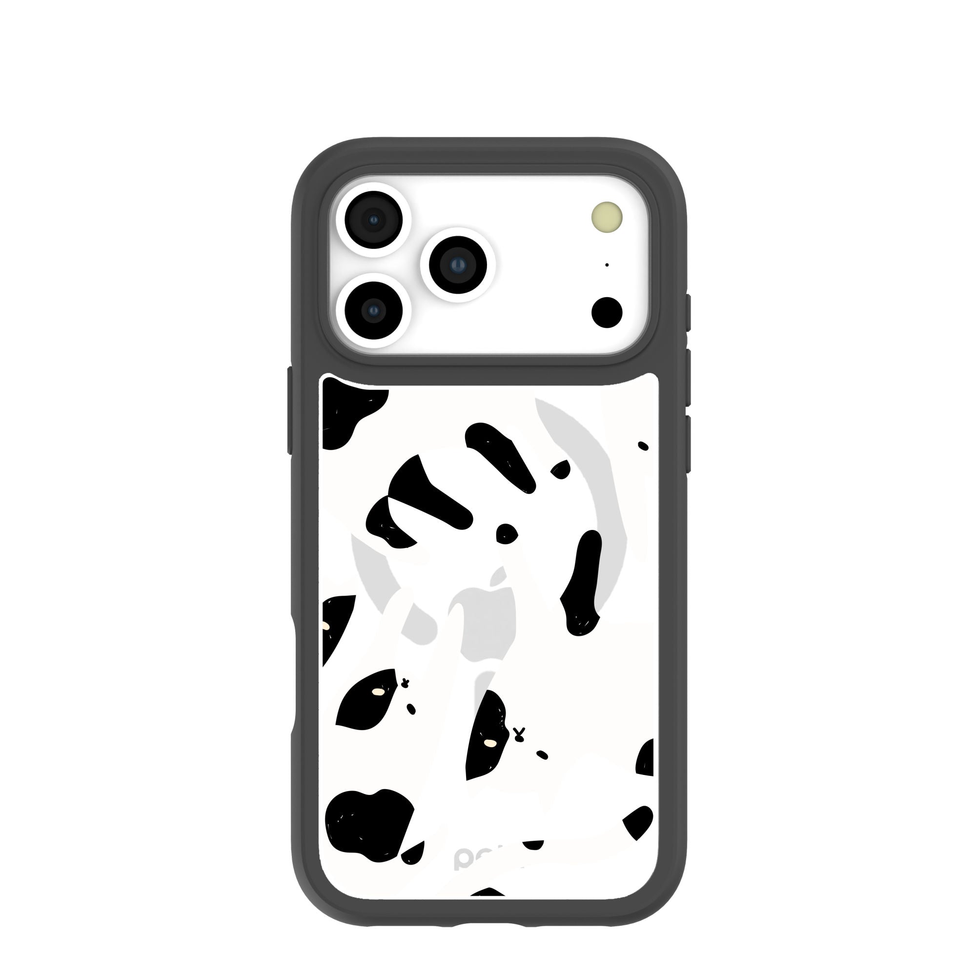 Clear Cat Cow iPhone 17 Pro Max Case With Noir Ridge (MagSafe included) Refurbished - Pela Case refurbished available on Cerqular