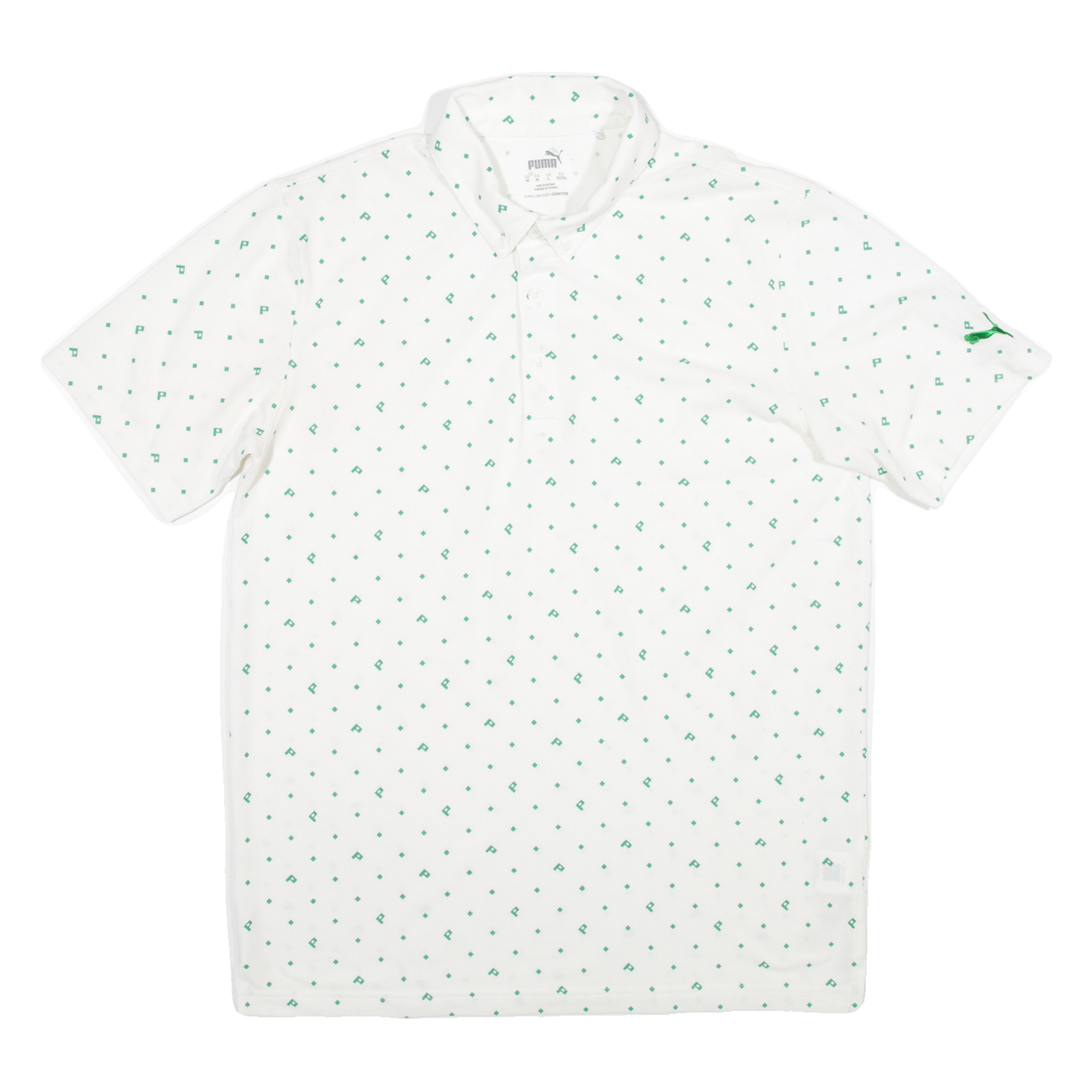 PUMA Mens Polo Shirt White M Refurbished - N/A refurbished available on Cerqular