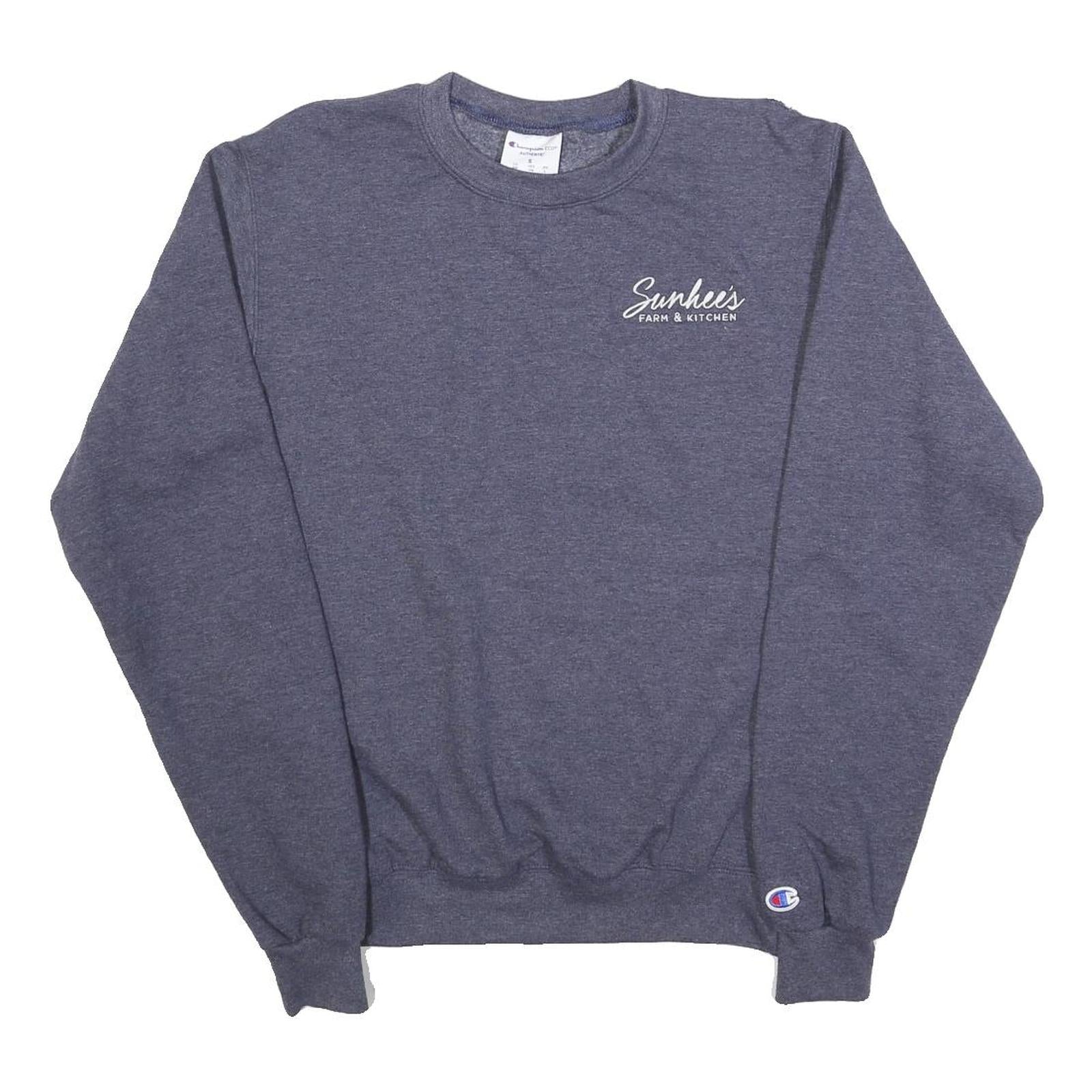Buy CHAMPION Mens Blue Sweatshirt Crew Neck S Sunhee's Farm Kitchen Logo Casual Refurbished - $29.89 CHAMPION Mens Blue Sweatshirt Crew Neck S Sunhee's Farm Kitchen Logo Casual Refurbished - N/A refurbished available on Cerqular