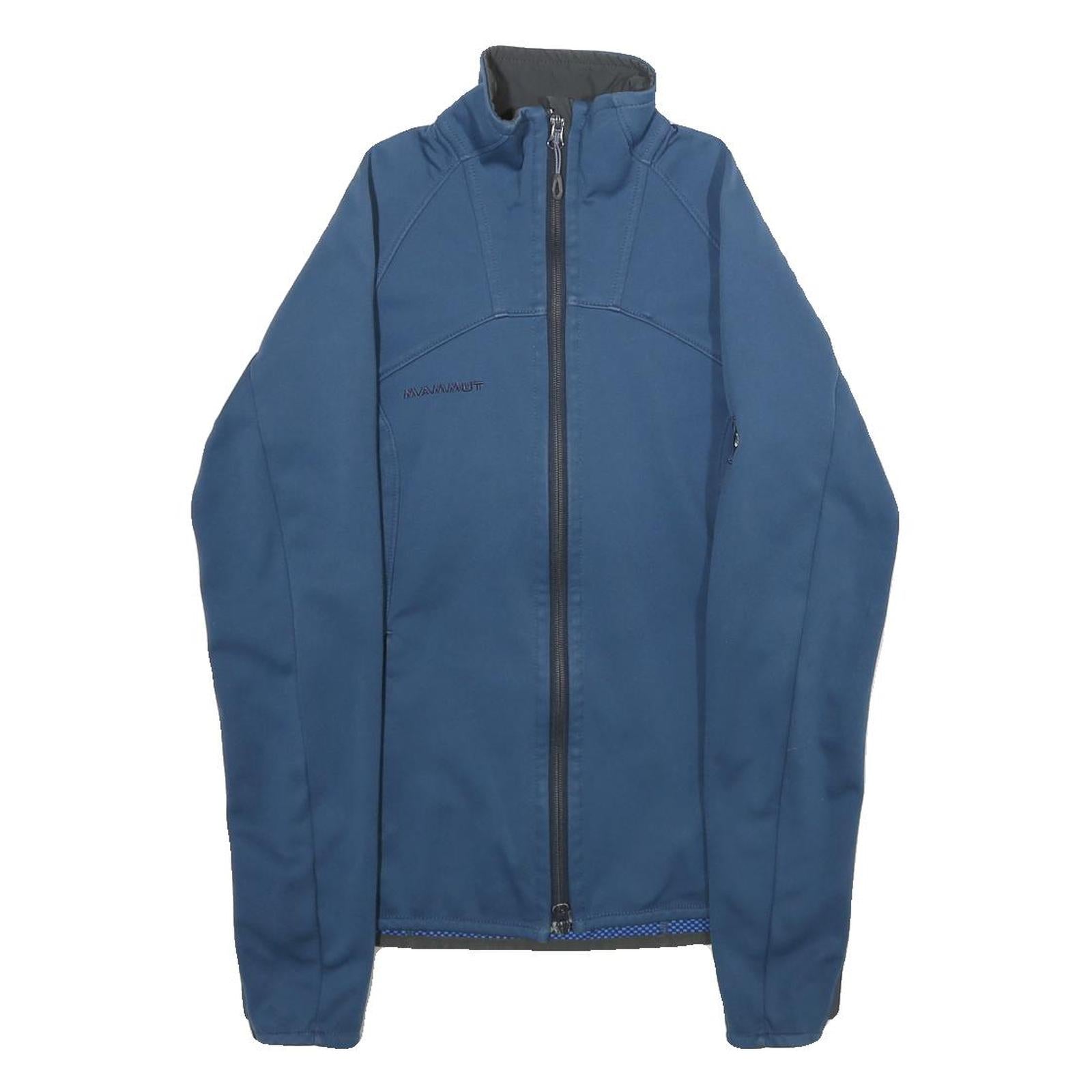 MAMMUT Womens Blue Outdoor Jacket XS Polyester Blend Zip Softshell Lightweight Refurbished - N/A refurbished available on Cerqular