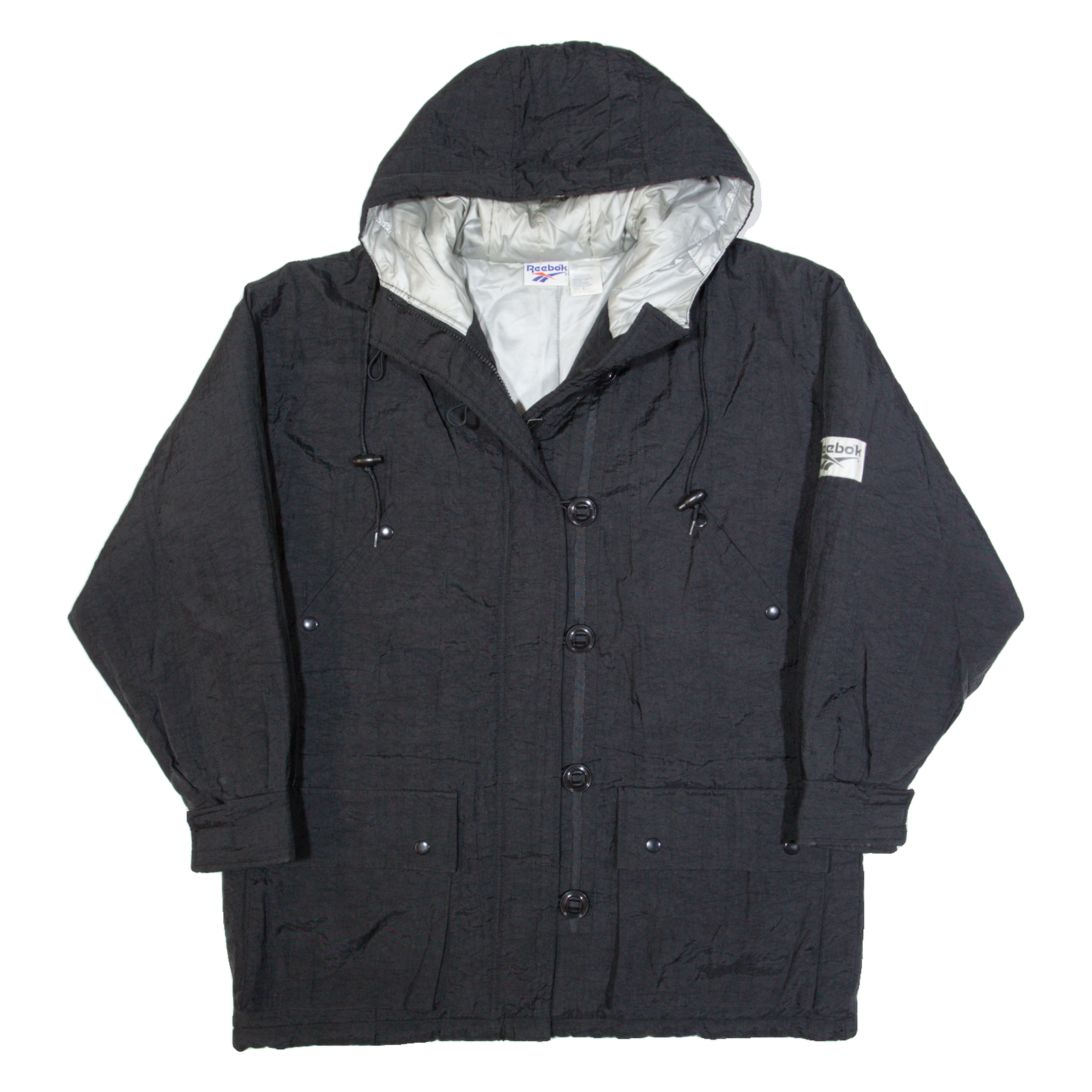 REEBOK Womens Jacket Black Hooded L Refurbished - N/A refurbished available on Cerqular