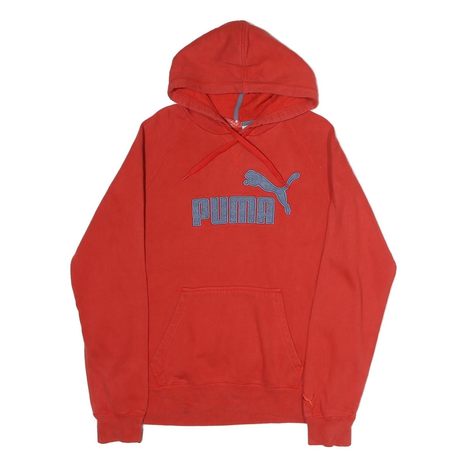 PUMA Mens Red Hoodie L Cotton Pullover Casual Sportswear Refurbished - N/A refurbished available on Cerqular