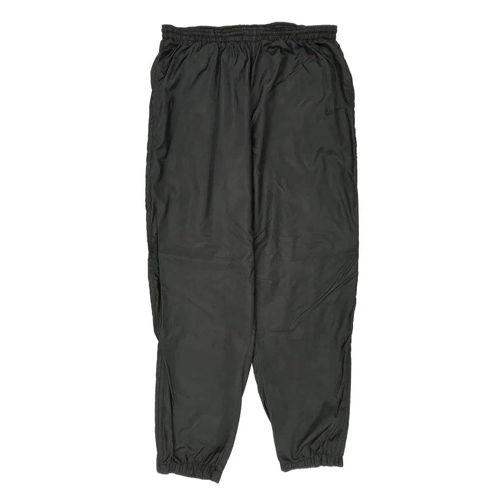 Nike Tracksuit - Large Black Polyester Refurbished - Thrifted (note: this is a term often used to describe second- refurbished available on Cerqular