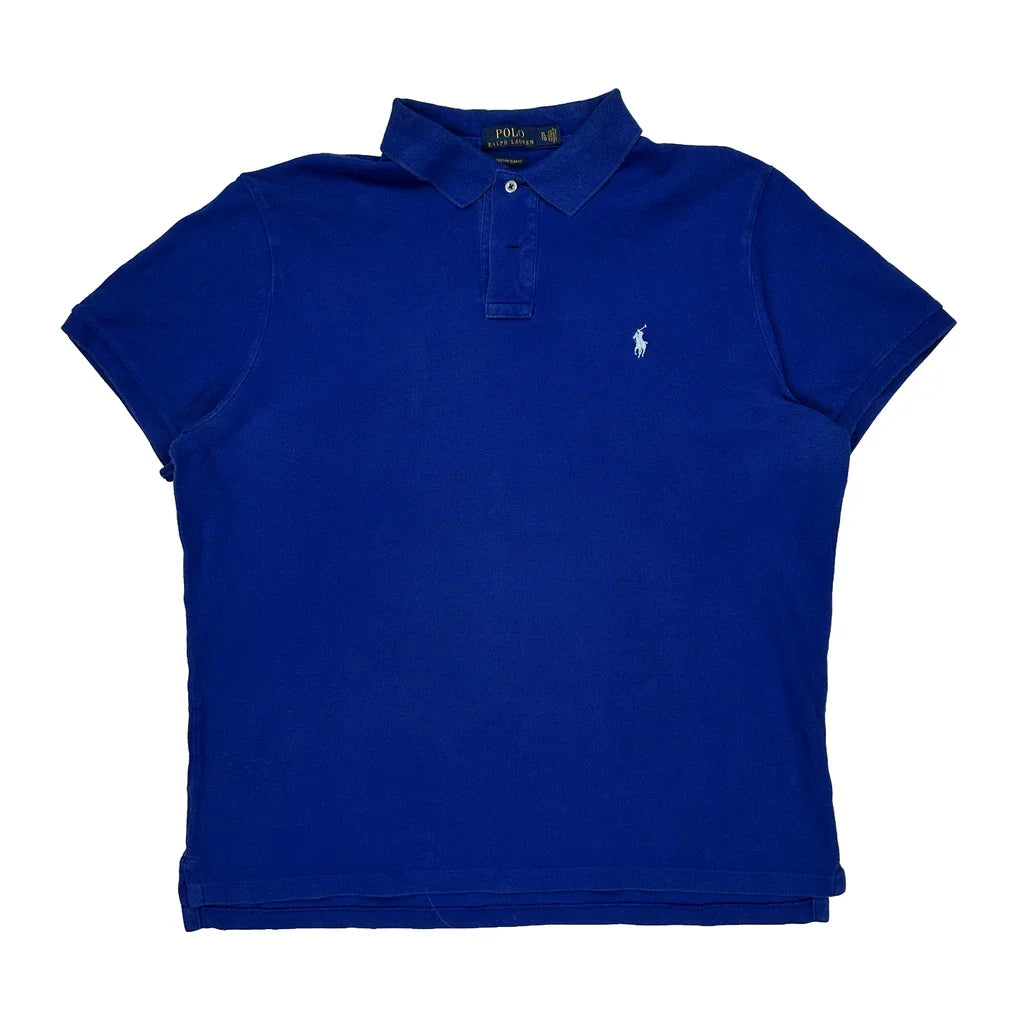 Buy Polo By Ralph Lauren Slim Fit Polo Shirt - XL Blue Cotton Refurbished - $33.49 Polo By Ralph Lauren Slim Fit Polo Shirt - XL Blue Cotton Refurbished - Thrifted (note: this is a term often used to describe second- refurbished available on Cerqular