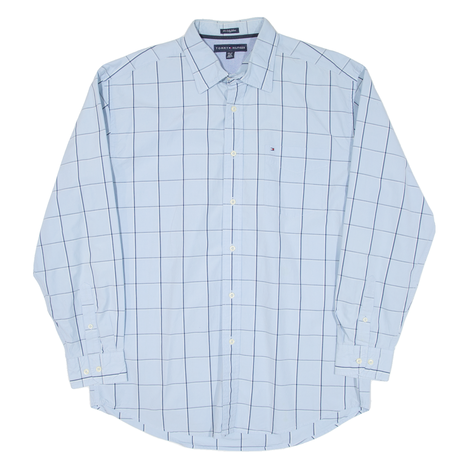 Buy TOMMY HILFIGER Mens Shirt Blue Check Long Sleeve L Refurbished - $31.19 TOMMY HILFIGER Mens Shirt Blue Check Long Sleeve L Refurbished - N/A refurbished available on Cerqular