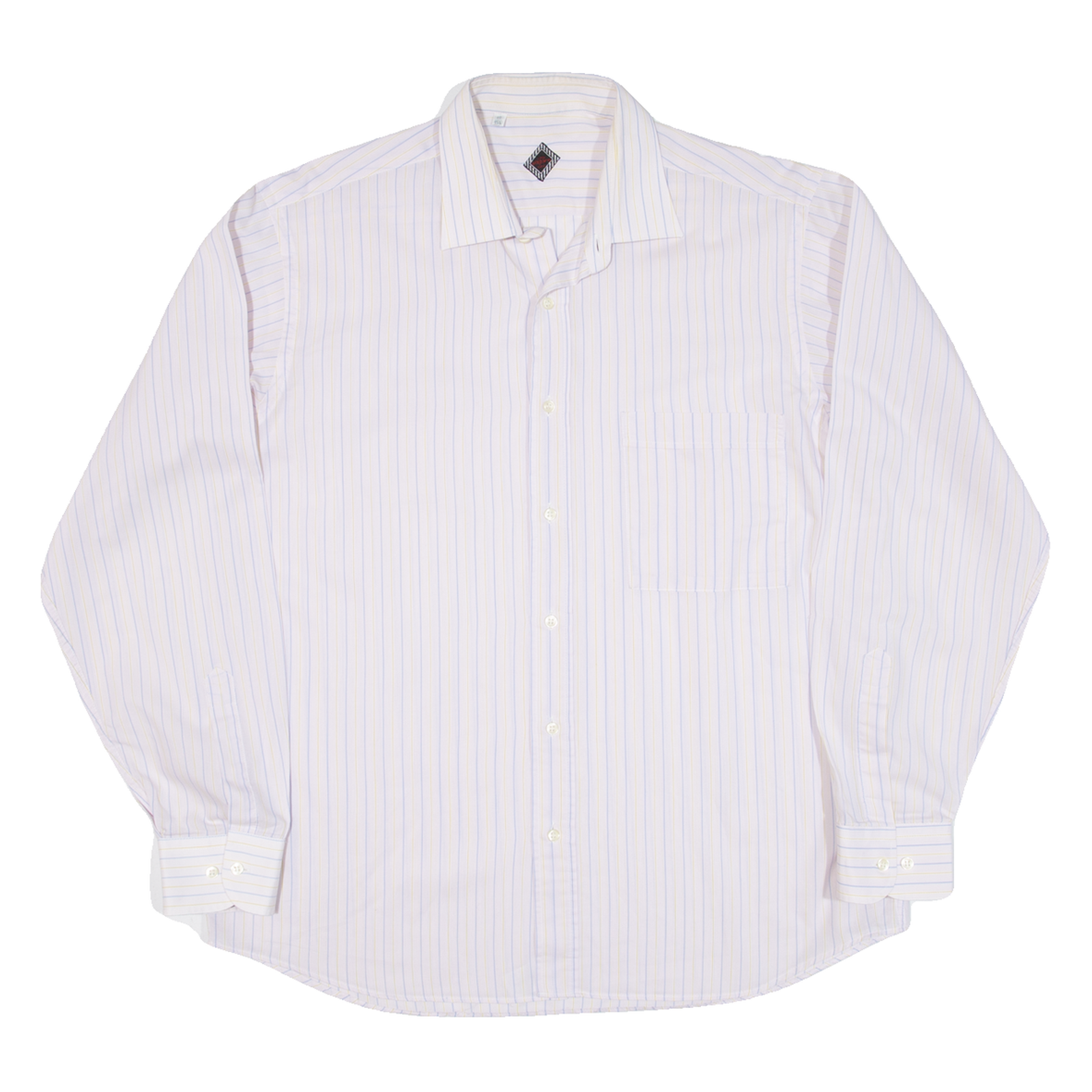 Mens Shirt Pink Striped Long Sleeve M Refurbished - N/A refurbished available on Cerqular
