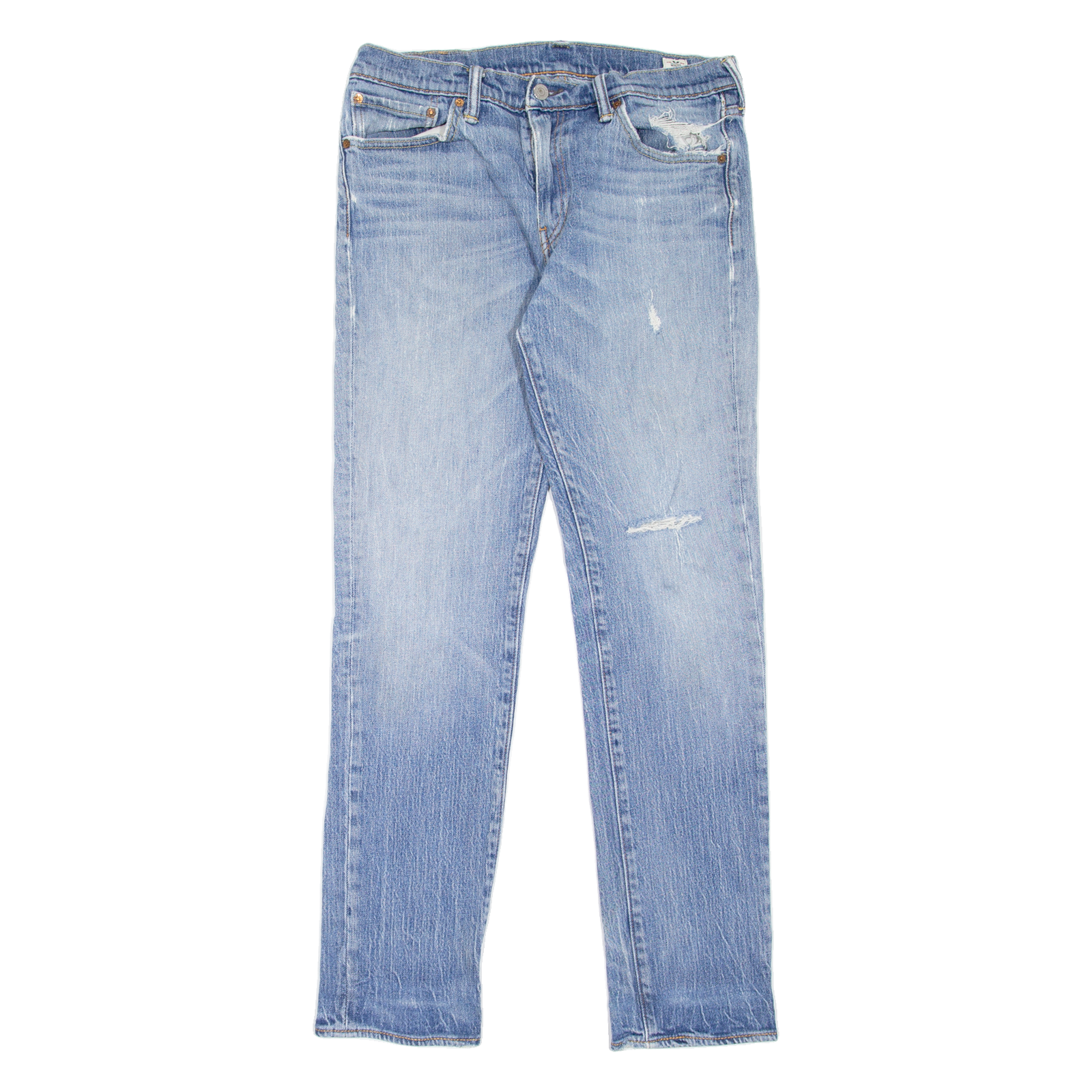 LEVI'S 511 Jeans Distressed Mens Blue Slim Straight Stone Wash W30 L32 Refurbished - N/A refurbished available on Cerqular