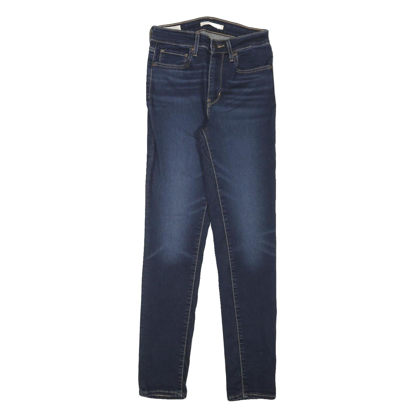 LEVI'S Womens Jeans Blue Slim Skinny Denim Medium W25 L29 Stretch Cotton Blend Refurbished - N/A refurbished available on Cerqular