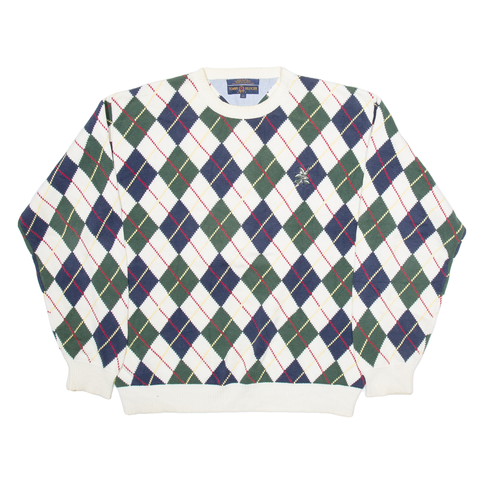 Buy TOMMY HILFIGER Mens Patterned Jumper White Argyle Tight Knit L Refurbished - $41.59 TOMMY HILFIGER Mens Patterned Jumper White Argyle Tight Knit L Refurbished - N/A refurbished available on Cerqular