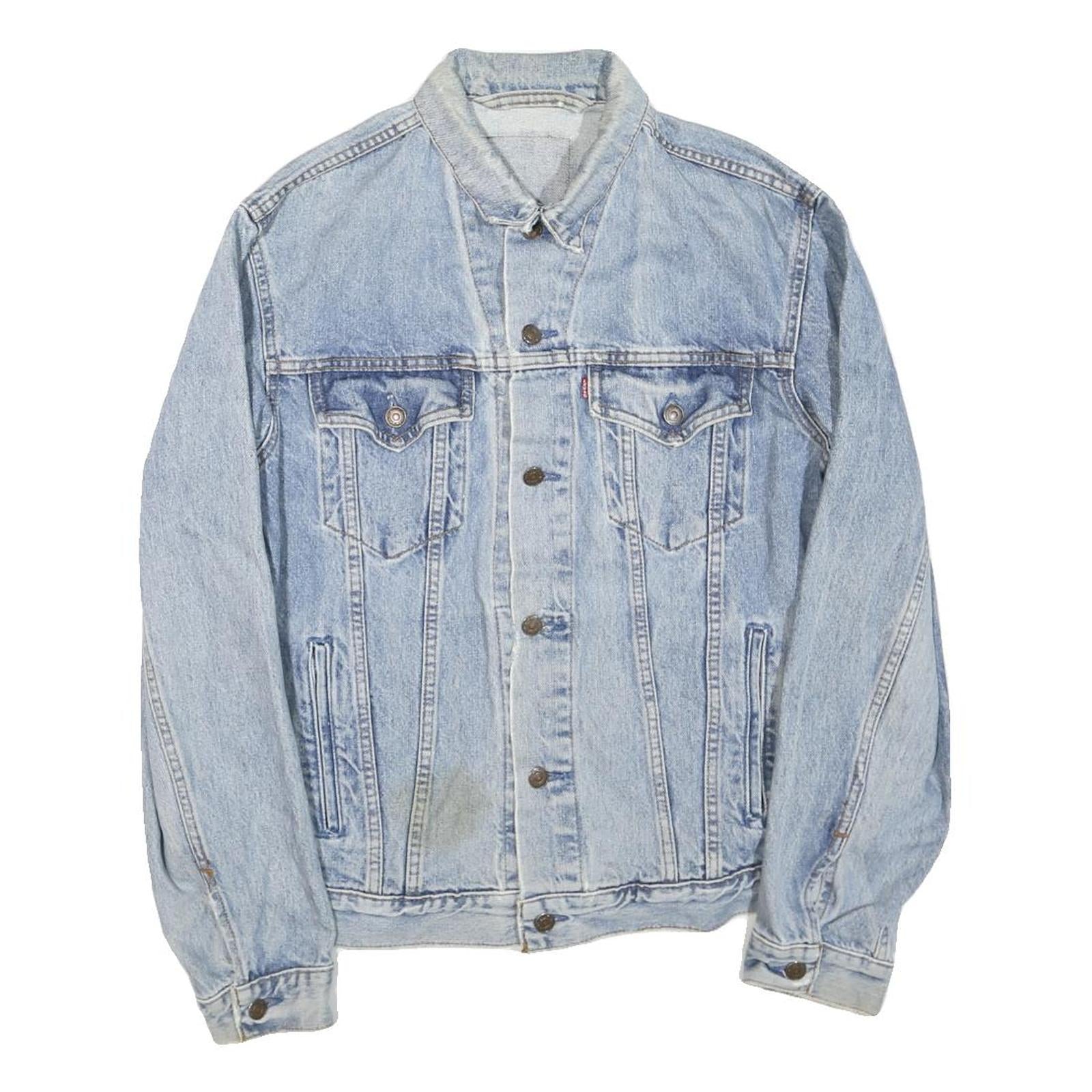 Buy LEVI'S Mens Blue Denim Jacket L Cotton Blend Classic Button Closure Refurbished - $51.99 LEVI'S Mens Blue Denim Jacket L Cotton Blend Classic Button Closure Refurbished - N/A refurbished available on Cerqular