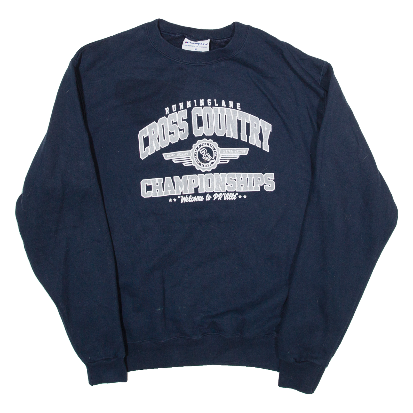 CHAMPION Cross Country Champions Womens Sweatshirt Blue USA M Refurbished - N/A refurbished available on Cerqular