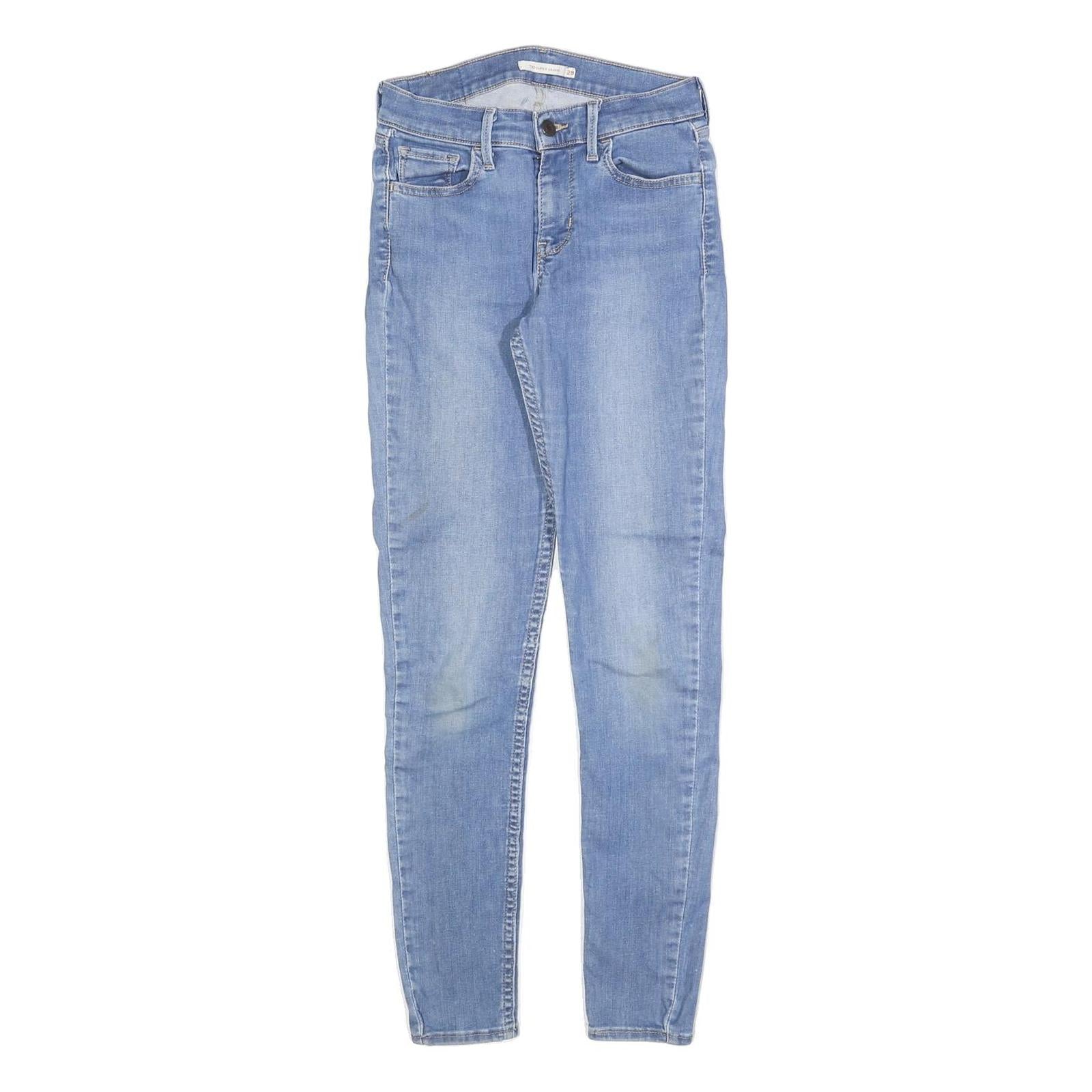 LEVI'S 710 Womens Slim Blue Denim Medium Wash Jeans W25 L30 Stretch Slim Fit Refurbished - N/A refurbished available on Cerqular