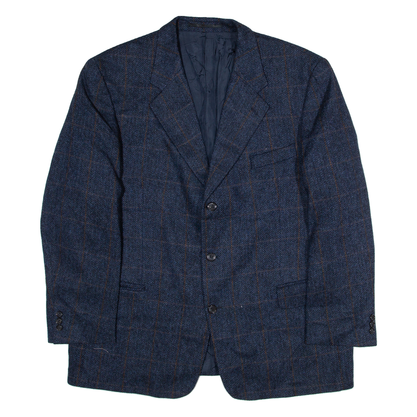 CANDA Mens Blazer Jacket Blue Wool Check M Refurbished - N/A refurbished available on Cerqular